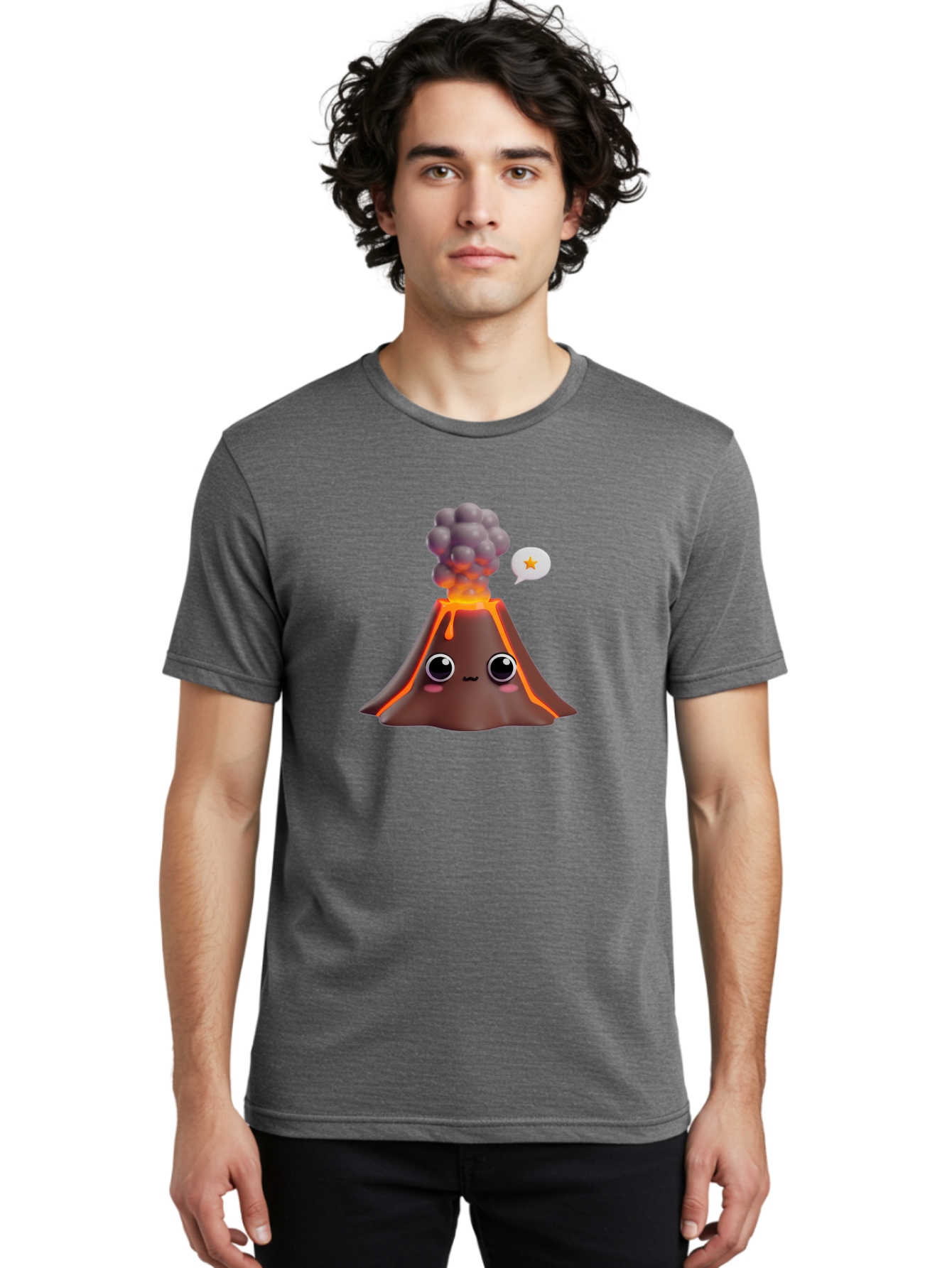 Volcano-Emoji Men'S Graphic Tee, 100% Cotton, Comfortable Casual Summer Wear, Machine Washable, Vintage Camera, Old Camera, Antique Camera, Black Camera, Classic Photography, Photography Equipment, Nostalgic Device, Film Camera, Camera Art Bai517 25