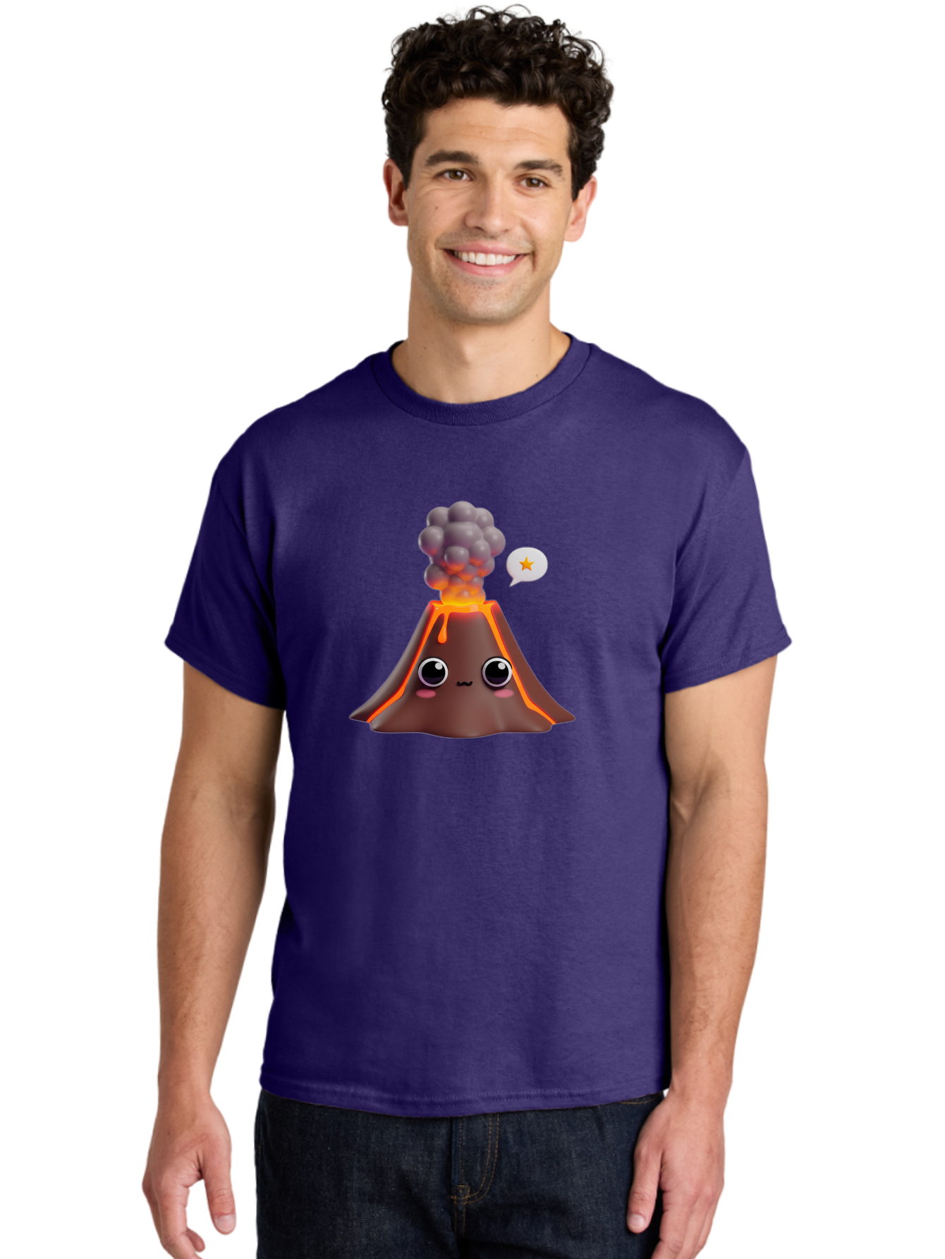 Volcano-Emoji Men'S Graphic Tee, 100% Cotton, Comfortable Casual Summer Wear, Machine Washable, Vintage Camera, Old Camera, Antique Camera, Black Camera, Classic Photography, Photography Equipment, Nostalgic Device, Film Camera, Camera Art Bai517 21