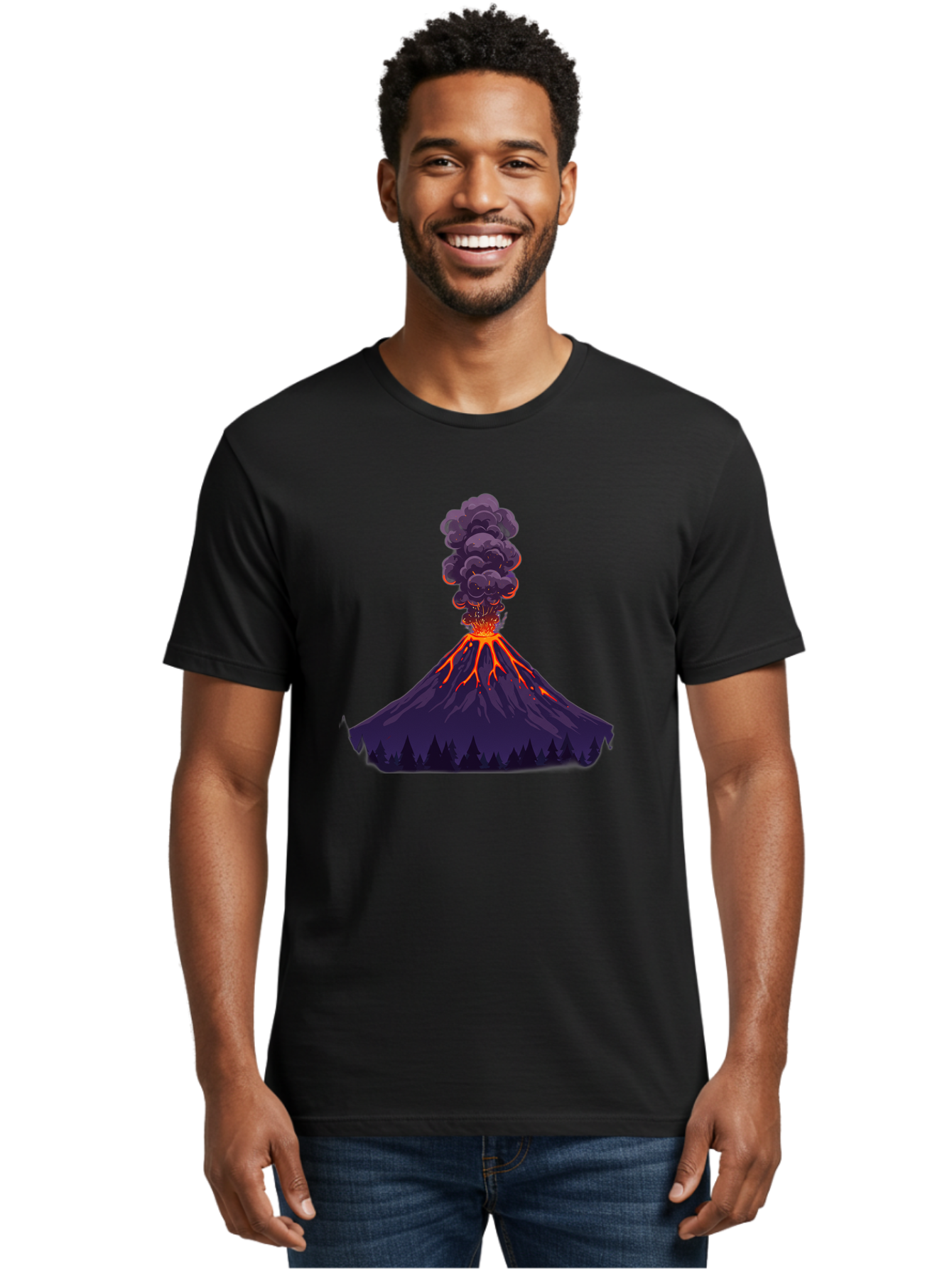 Volcano-Erupting-10 Men'S Graphic Tee, 100% Cotton, Comfortable Casual Summer Wear, Machine Washable, Vintage Camera, Old Camera, Antique Camera, Black Camera, Classic Photography, Photography Equipment, Nostalgic Device, Film Camera, Bai519 20