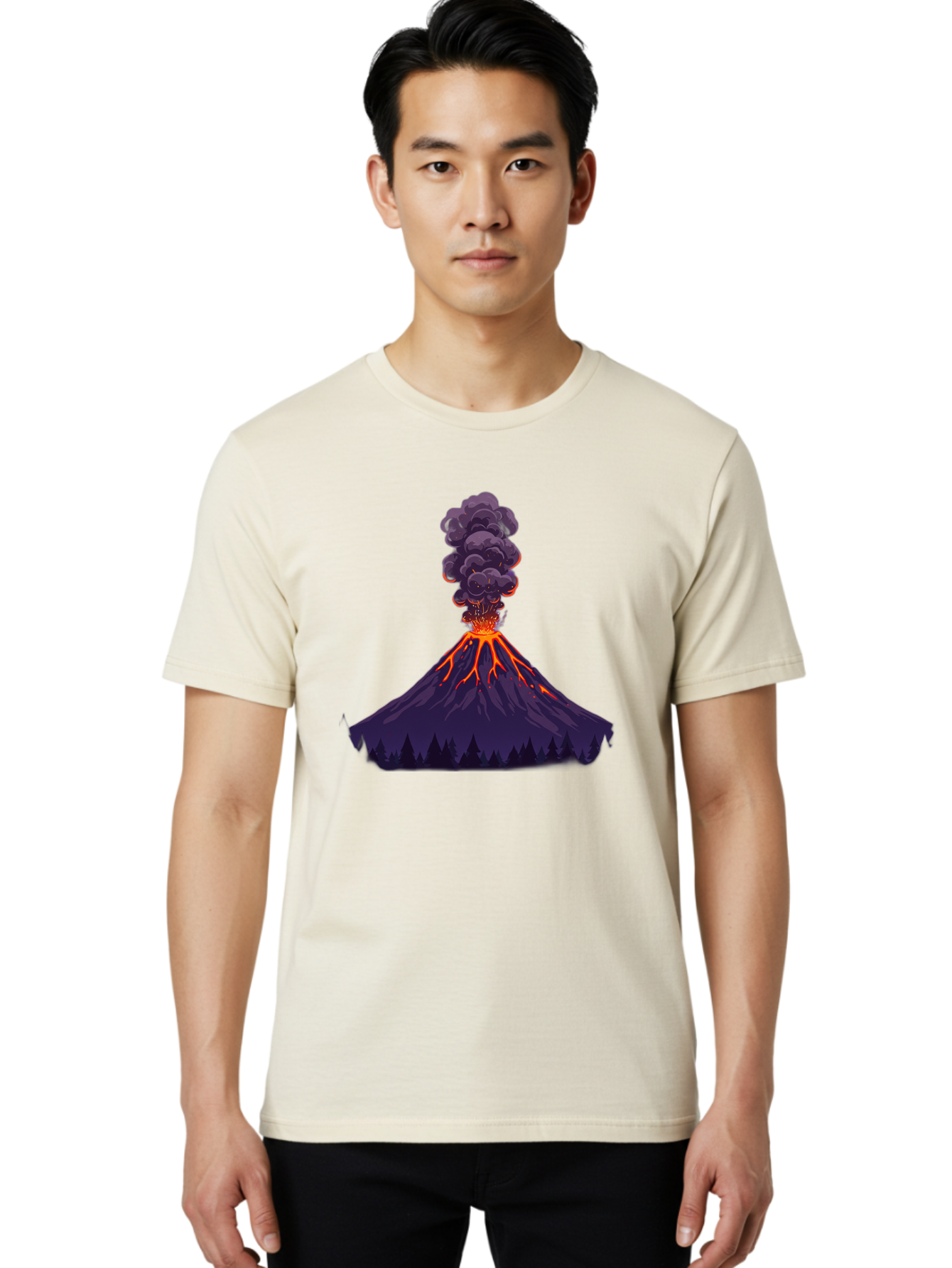 Volcano-Erupting-10 Men'S Graphic Tee, 100% Cotton, Comfortable Casual Summer Wear, Machine Washable, Vintage Camera, Old Camera, Antique Camera, Black Camera, Classic Photography, Photography Equipment, Nostalgic Device, Film Camera, Bai519 21