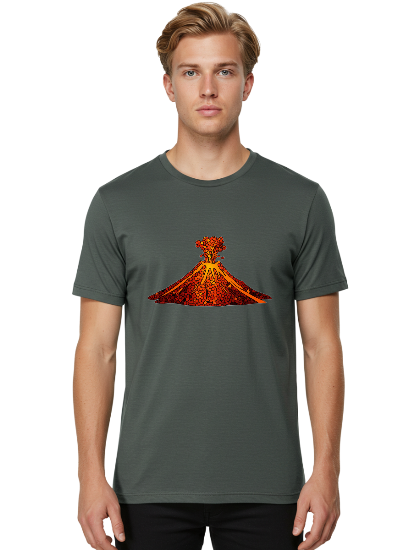 Volcano-Erupting-11 Men'S Graphic Tee, 100% Cotton, Comfortable Casual Summer Wear, Machine Washable, Vintage Camera, Old Camera, Antique Camera, Black Camera, Classic Photography, Photography Equipment, Nostalgic Device, Film Camera, Bai520 20