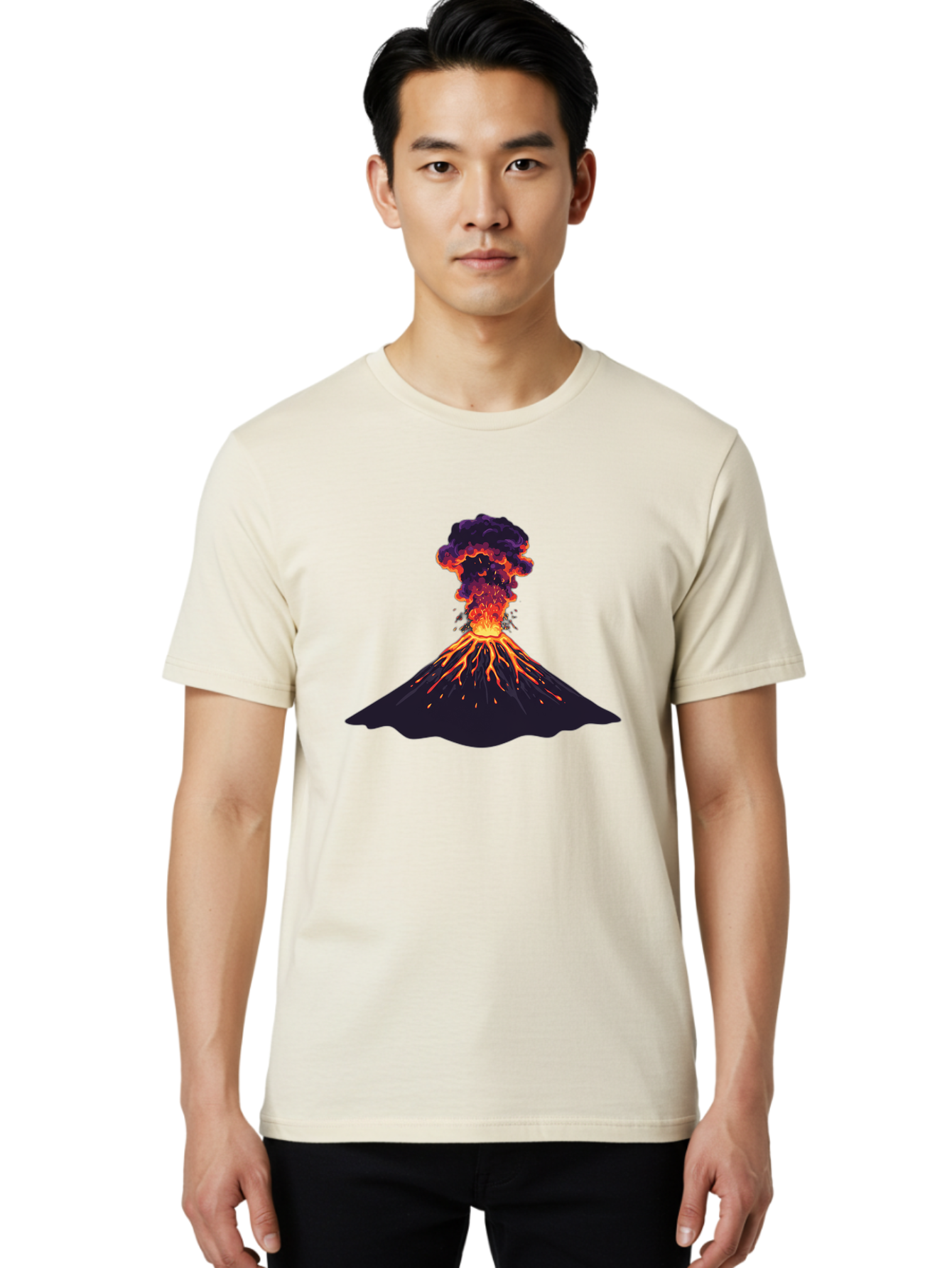 Volcano-Erupting-12 Men'S Graphic Tee, 100% Cotton, Comfortable Casual Summer Wear, Machine Washable, Vintage Camera, Old Camera, Antique Camera, Black Camera, Classic Photography, Photography Equipment, Nostalgic Device, Film Camera, Bai521 27