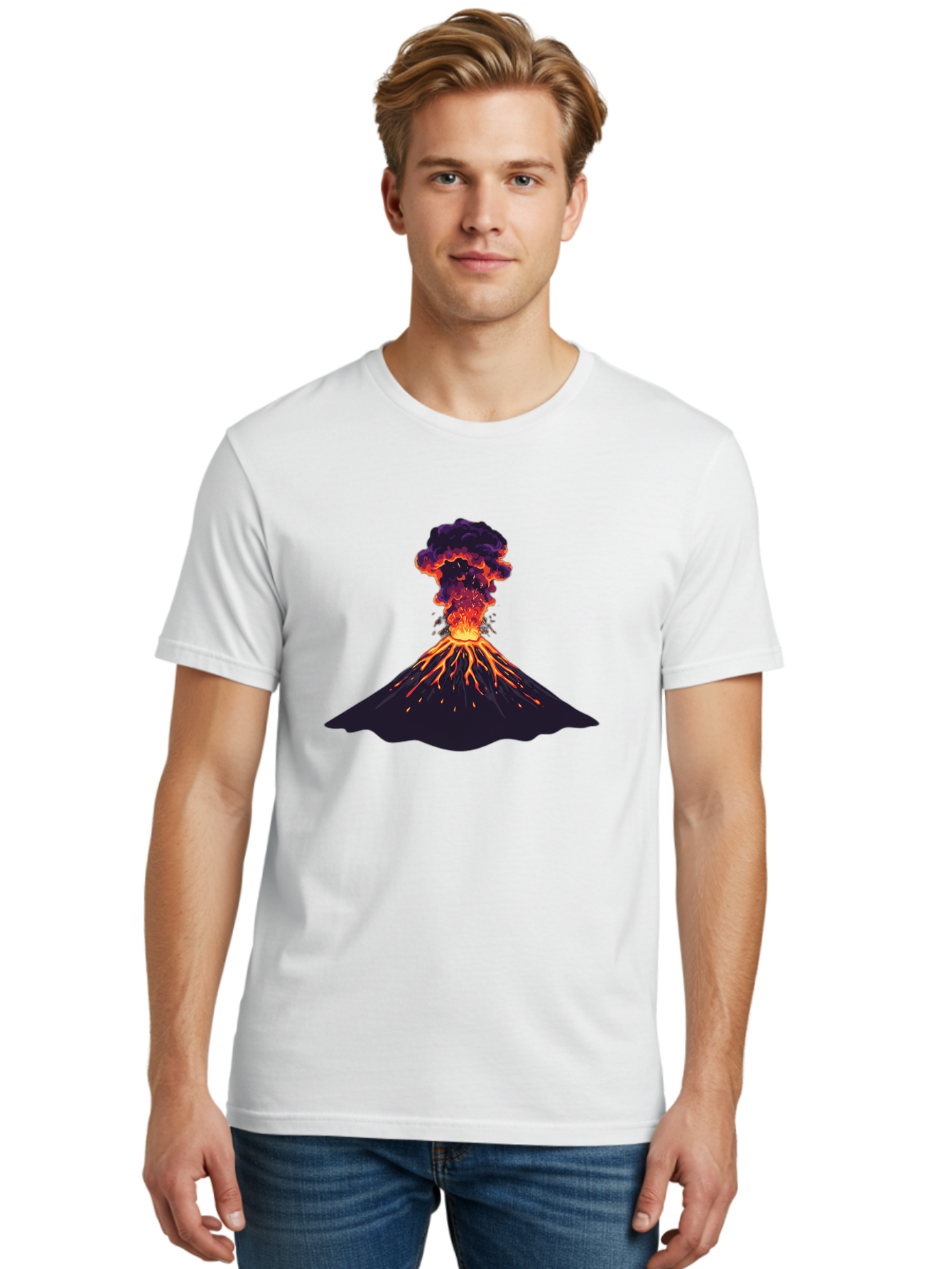 Volcano-Erupting-12 Men'S Graphic Tee, 100% Cotton, Comfortable Casual Summer Wear, Machine Washable, Vintage Camera, Old Camera, Antique Camera, Black Camera, Classic Photography, Photography Equipment, Nostalgic Device, Film Camera, Bai521 28
