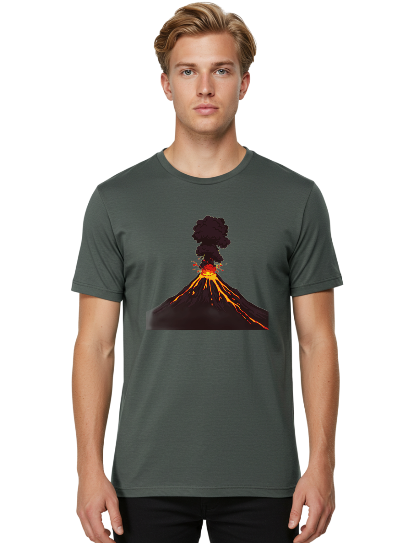 Volcano-Erupting-13 Men'S Graphic Tee, 100% Cotton, Comfortable Casual Summer Wear, Machine Washable, Vintage Camera, Old Camera, Antique Camera, Black Camera, Classic Photography, Photography Equipment, Nostalgic Device, Film Camera, Bai522 25