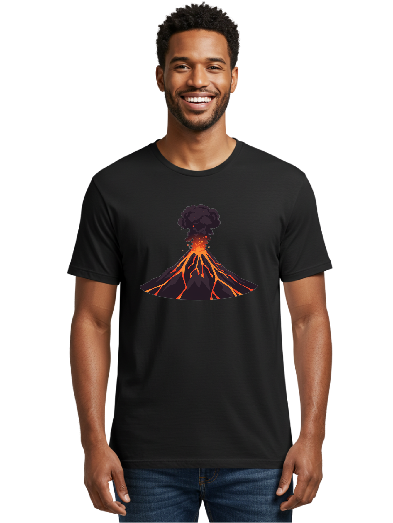 Volcano-Erupting-16 Men'S Graphic Tee, 100% Cotton, Comfortable Casual Summer Wear, Machine Washable, Vintage Camera, Old Camera, Antique Camera, Black Camera, Classic Photography, Photography Equipment, Nostalgic Device, Film Camera, Bai525 26