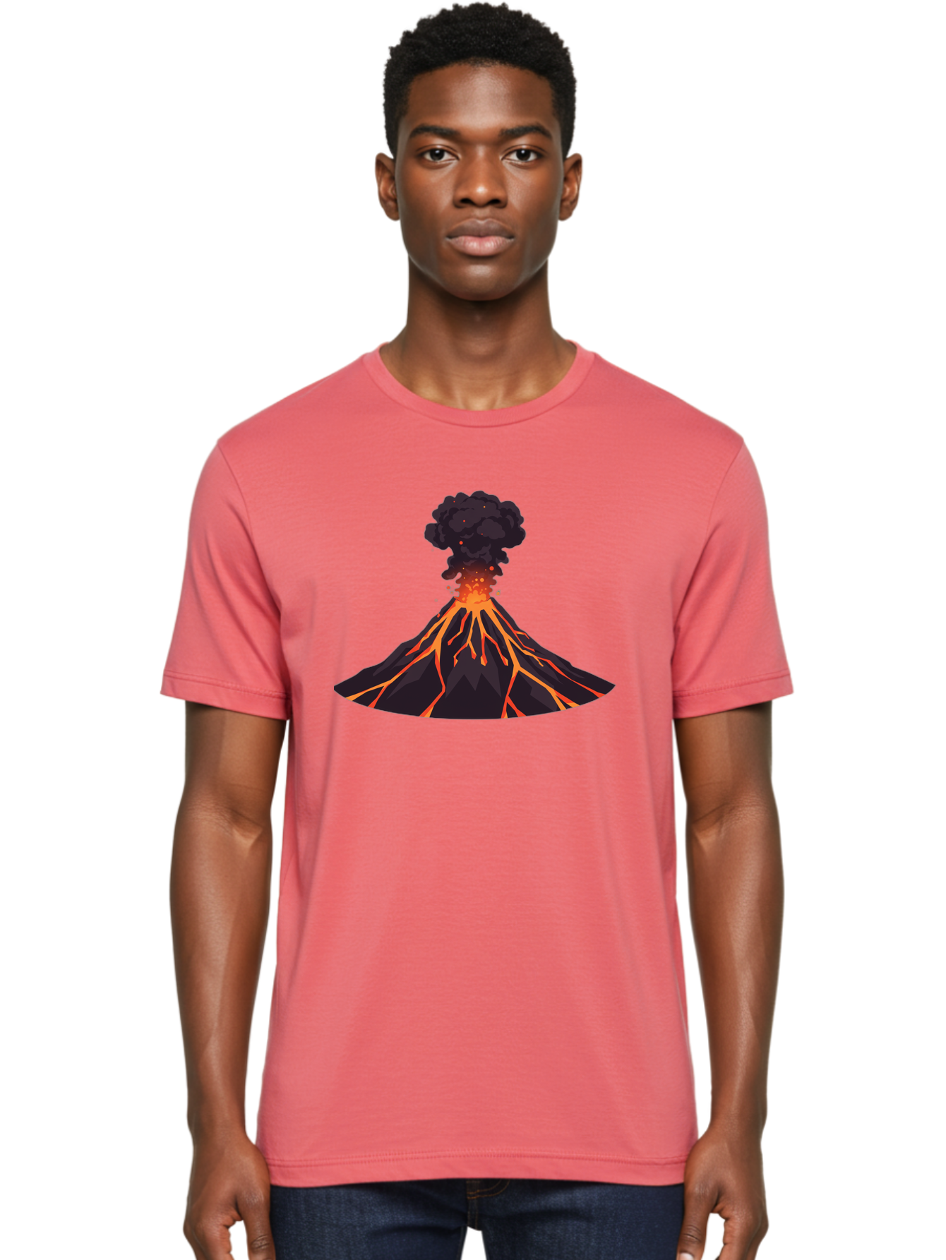 Volcano-Erupting-16 Men'S Graphic Tee, 100% Cotton, Comfortable Casual Summer Wear, Machine Washable, Vintage Camera, Old Camera, Antique Camera, Black Camera, Classic Photography, Photography Equipment, Nostalgic Device, Film Camera, Bai525 30