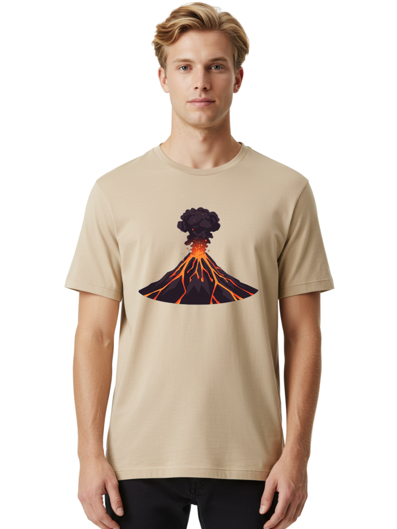 Volcano-Erupting-16 Men'S Graphic Tee, 100% Cotton, Comfortable Casual Summer Wear, Machine Washable, Vintage Camera, Old Camera, Antique Camera, Black Camera, Classic Photography, Photography Equipment, Nostalgic Device, Film Camera, Bai525 22