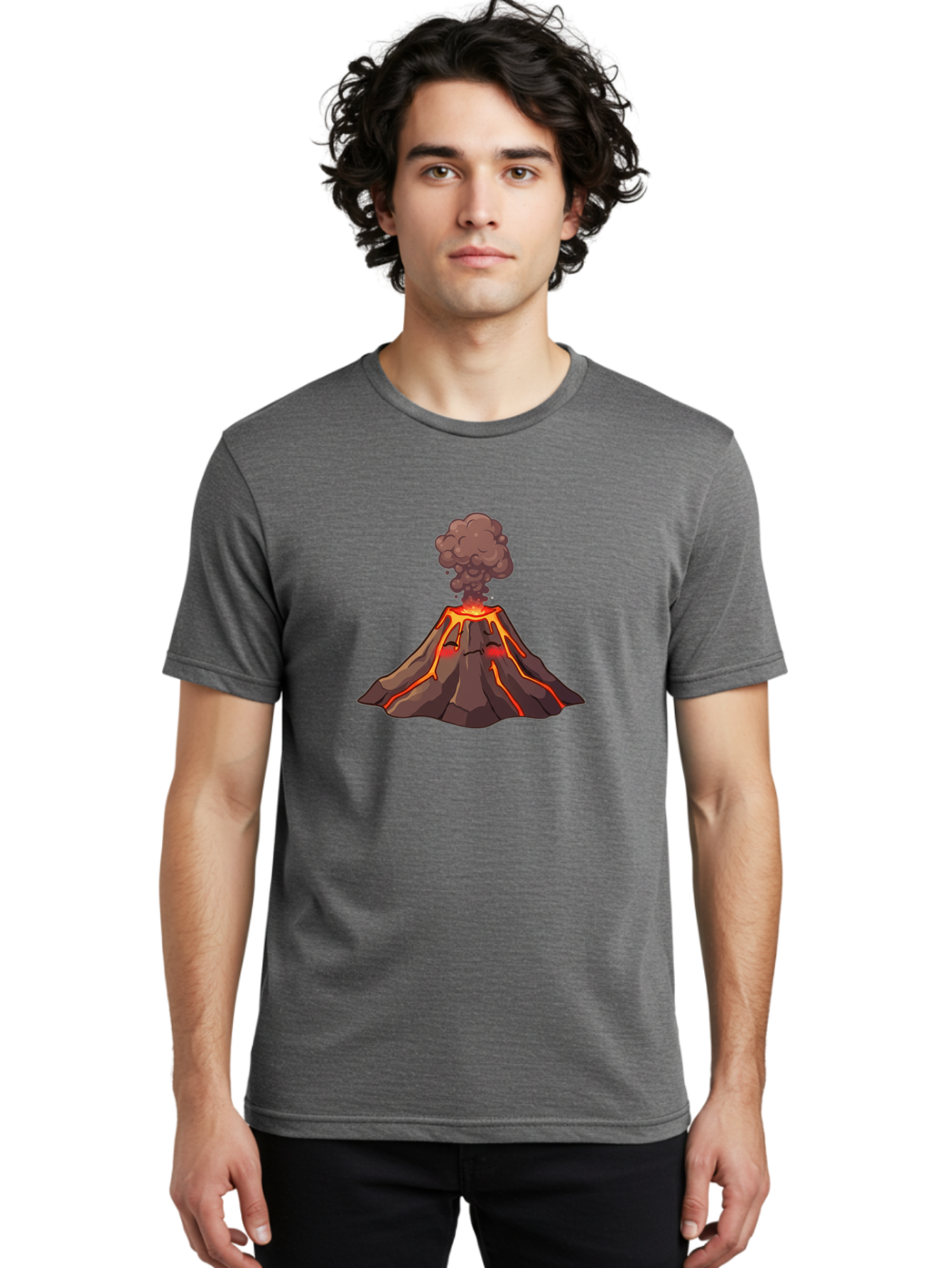 Volcano-Erupting-2 Men'S Graphic Tee, 100% Cotton, Comfortable Casual Summer Wear, Machine Washable, Vintage Camera, Old Camera, Antique Camera, Black Camera, Classic Photography, Photography Equipment, Nostalgic Device, Film Camera, Bai528 24