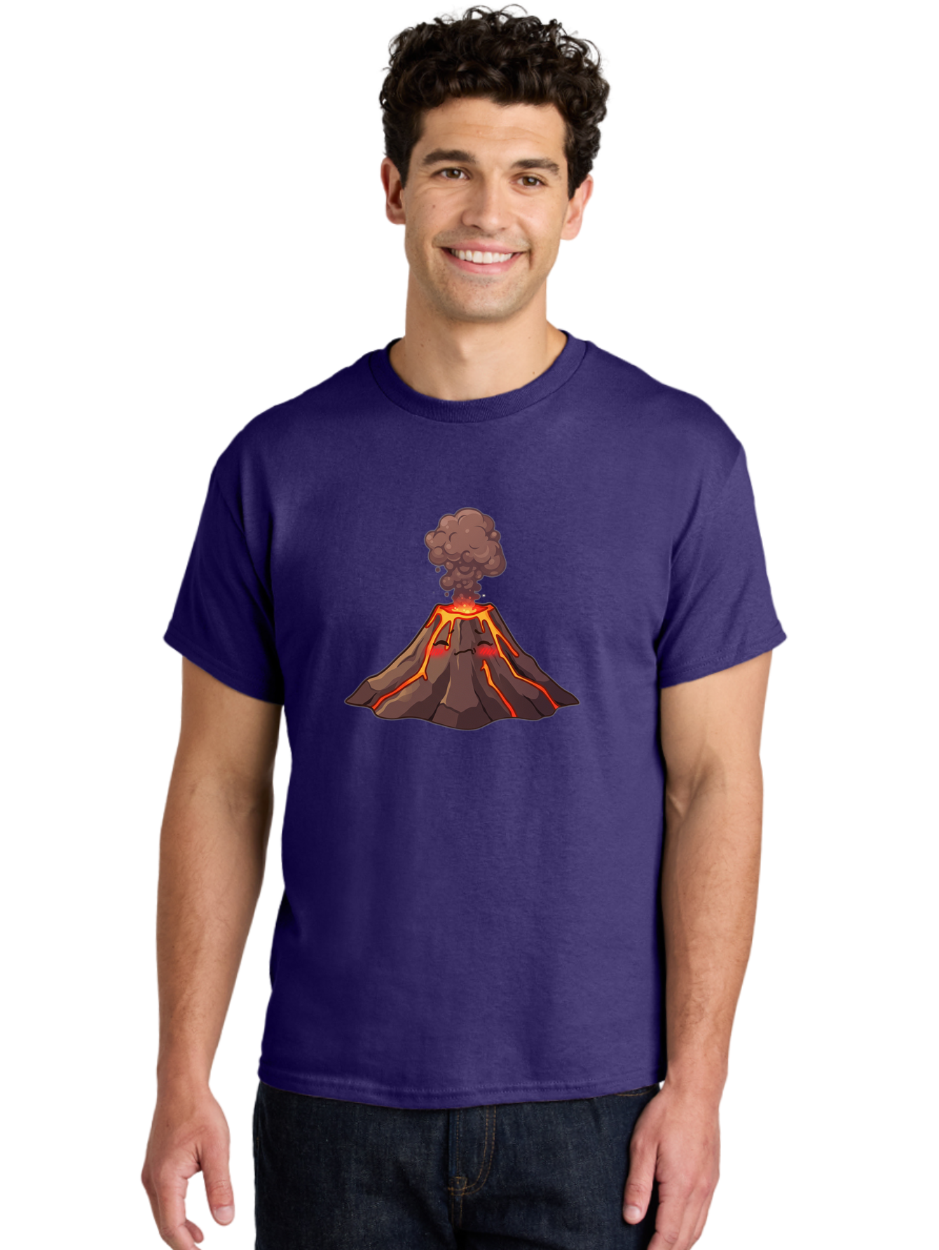 Volcano-Erupting-2 Men'S Graphic Tee, 100% Cotton, Comfortable Casual Summer Wear, Machine Washable, Vintage Camera, Old Camera, Antique Camera, Black Camera, Classic Photography, Photography Equipment, Nostalgic Device, Film Camera, Bai528 17