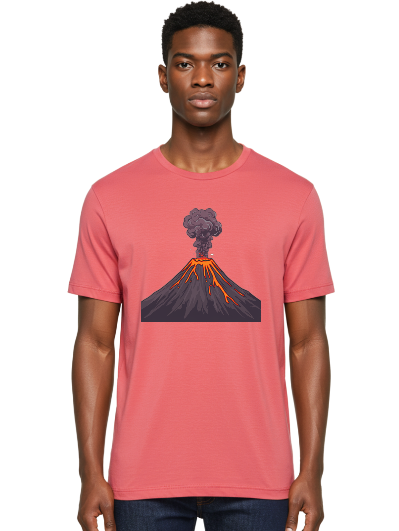 Volcano-Erupting-3 Men'S Graphic Tee, 100% Cotton, Comfortable Casual Summer Wear, Machine Washable, Vintage Camera, Old Camera, Antique Camera, Black Camera, Classic Photography, Photography Equipment, Nostalgic Device, Film Camera, Bai529 17