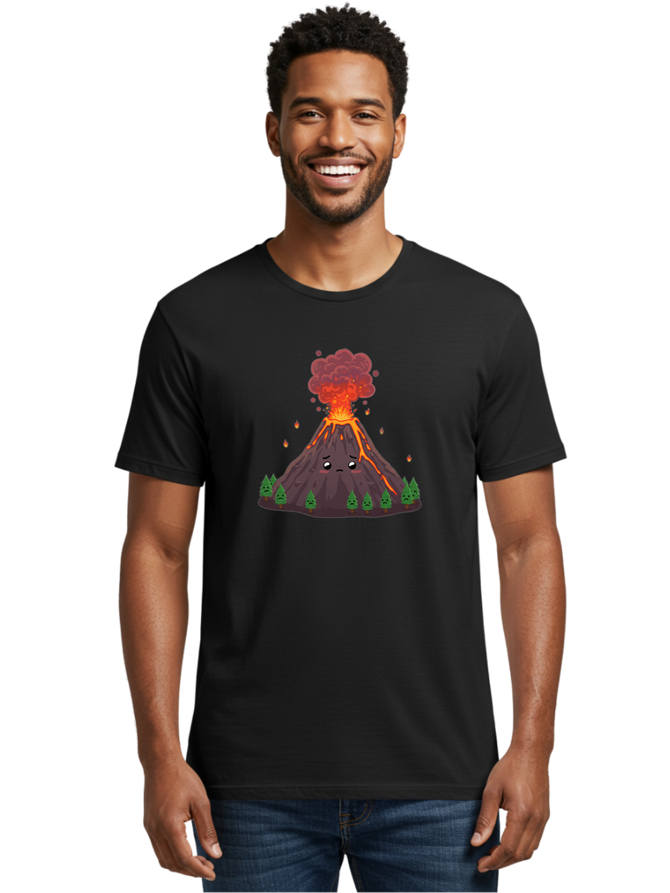Volcano-Erupting-8 Men'S Graphic Tee, 100% Cotton, Comfortable Casual Summer Wear, Machine Washable, Vintage Camera, Old Camera, Antique Camera, Black Camera, Classic Photography, Photography Equipment, Nostalgic Device, Film Camera, Bai534 30