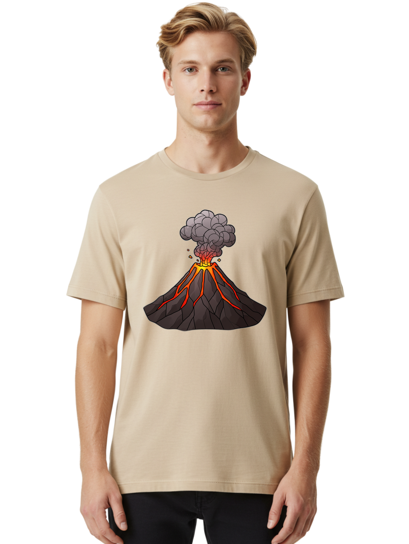 Volcano-Eruption-1 Men'S Graphic Tee, 100% Cotton, Comfortable Casual Summer Wear, Machine Washable, Vintage Camera, Old Camera, Antique Camera, Black Camera, Classic Photography, Photography Equipment, Nostalgic Device, Film Camera, Bai537 22