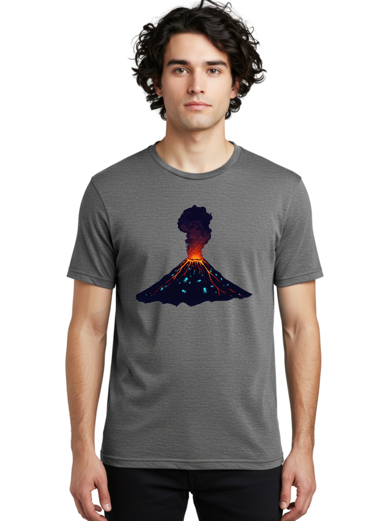 Volcano-Eruption-10 Men'S Graphic Tee, 100% Cotton, Comfortable Casual Summer Wear, Machine Washable, Vintage Camera, Old Camera, Antique Camera, Black Camera, Classic Photography, Photography Equipment, Nostalgic Device, Film Camera, Bai538 25