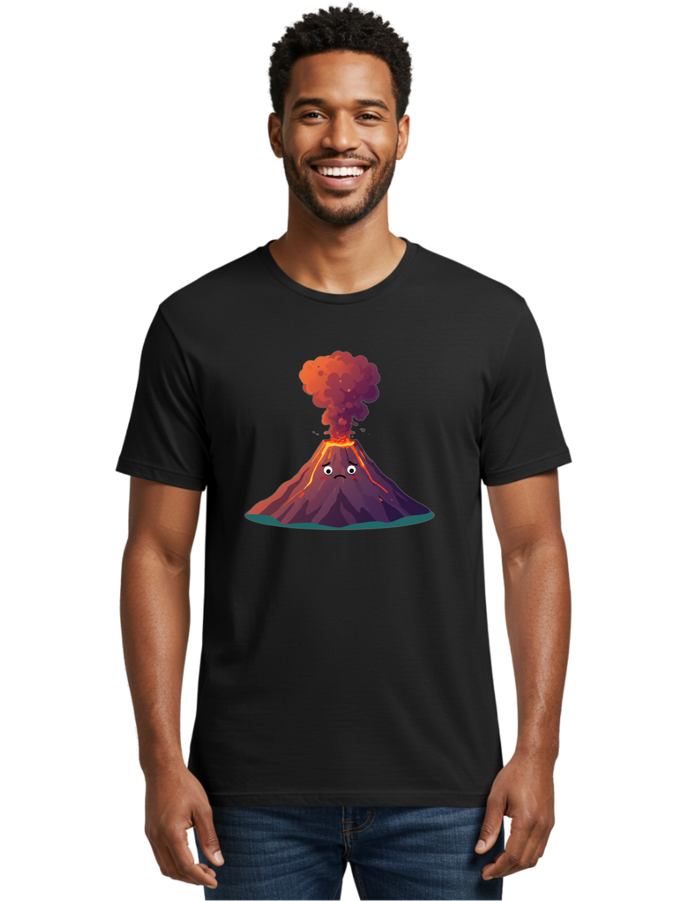 Volcano-Eruption-2 Men'S Graphic Tee, 100% Cotton, Comfortable Casual Summer Wear, Machine Washable, Vintage Camera, Old Camera, Antique Camera, Black Camera, Classic Photography, Photography Equipment, Nostalgic Device, Film Camera, Bai541 22
