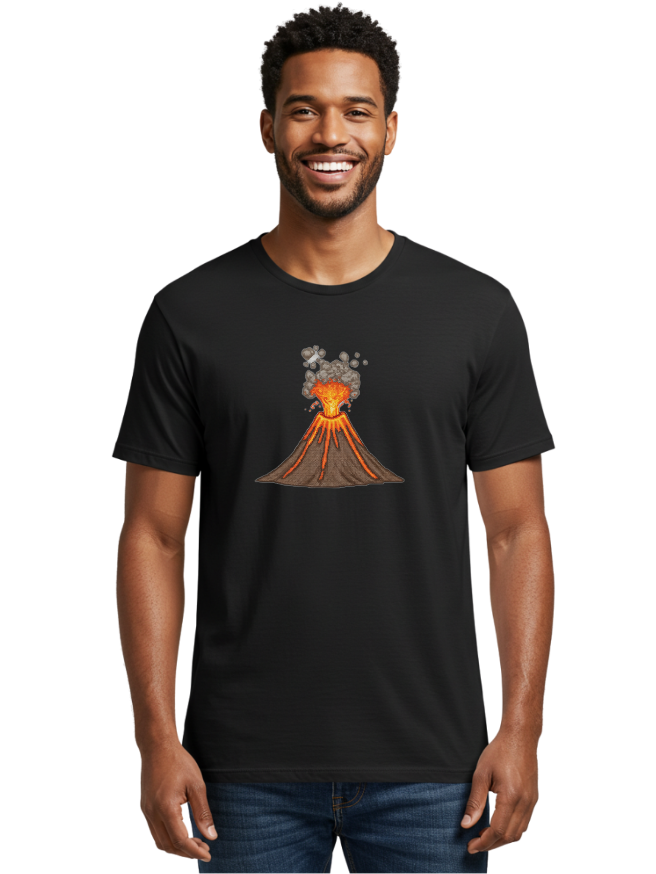 Volcano-Eruption-3 Men'S Graphic Tee, 100% Cotton, Comfortable Casual Summer Wear, Machine Washable, Vintage Camera, Old Camera, Antique Camera, Black Camera, Classic Photography, Photography Equipment, Nostalgic Device, Film Camera, Bai542 27