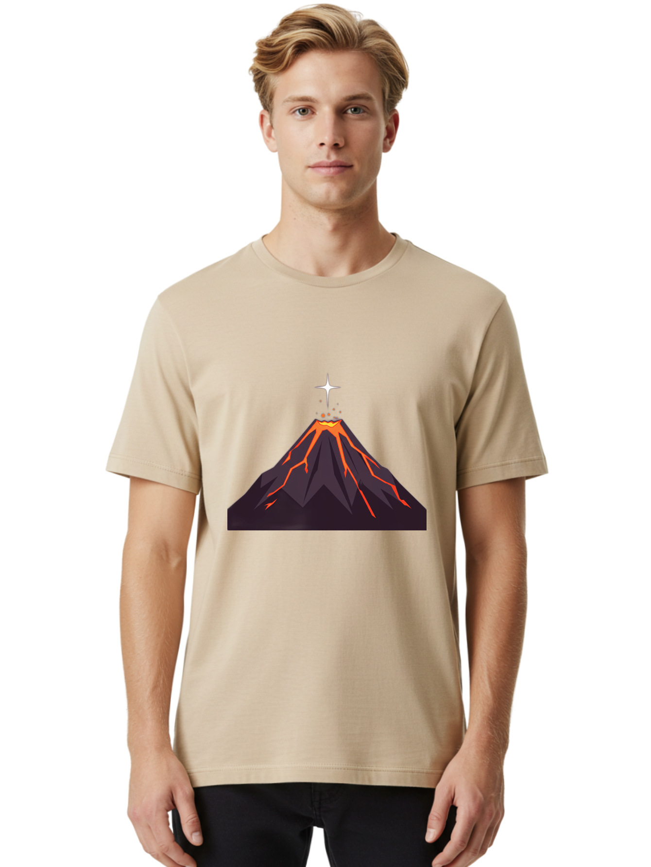 Volcano-Eruption-5 Men'S Graphic Tee, 100% Cotton, Comfortable Casual Summer Wear, Machine Washable, Vintage Camera, Old Camera, Antique Camera, Black Camera, Classic Photography, Photography Equipment, Nostalgic Device, Film Camera, Bai544 20