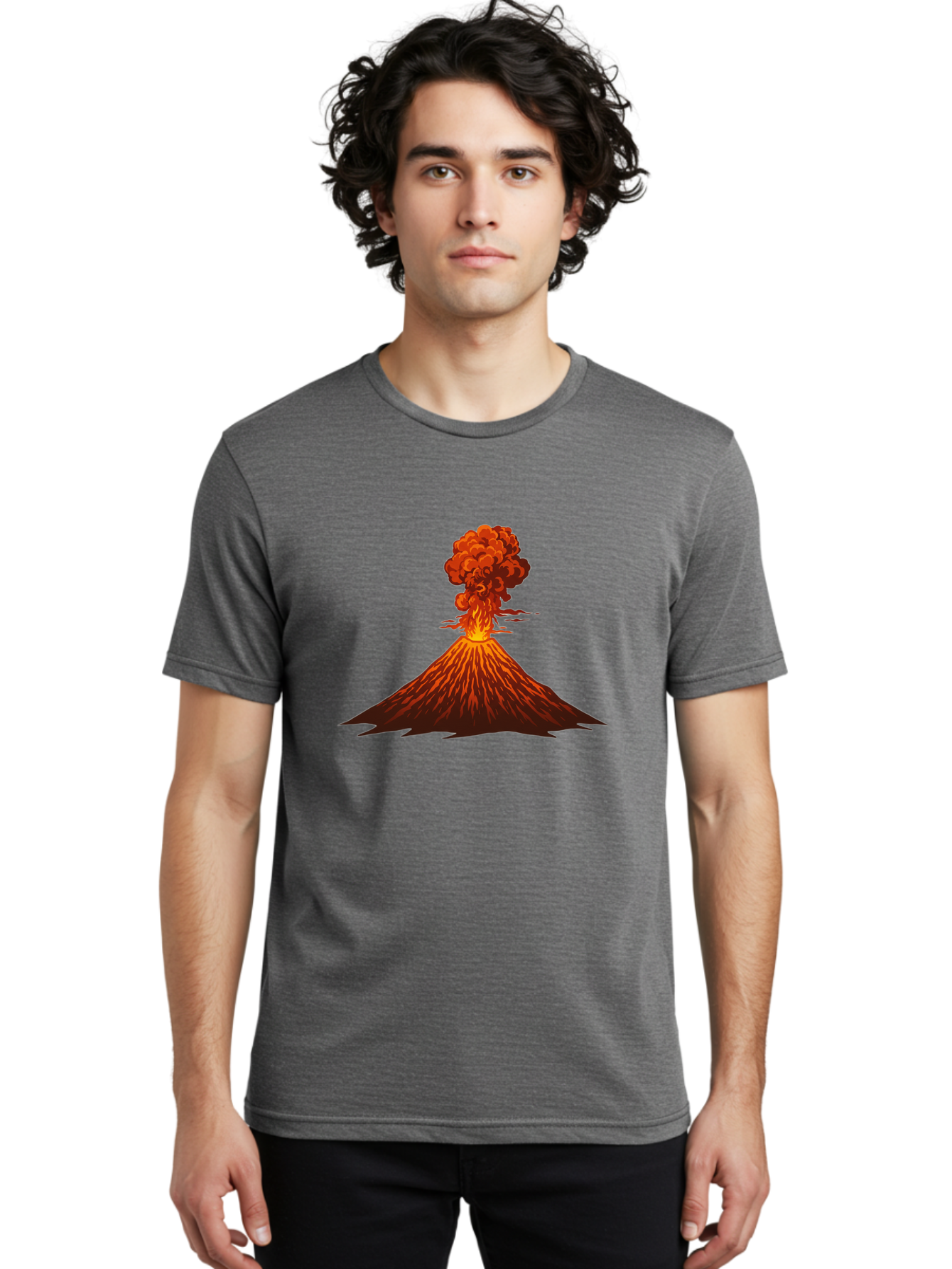 Volcano-Eruption Men'S Graphic Tee, 100% Cotton, Comfortable Casual Summer Wear, Machine Washable, Vintage Camera, Old Camera, Antique Camera, Black Camera, Classic Photography, Photography Equipment, Nostalgic Device, Film Camera, Camera Art Bai549 25