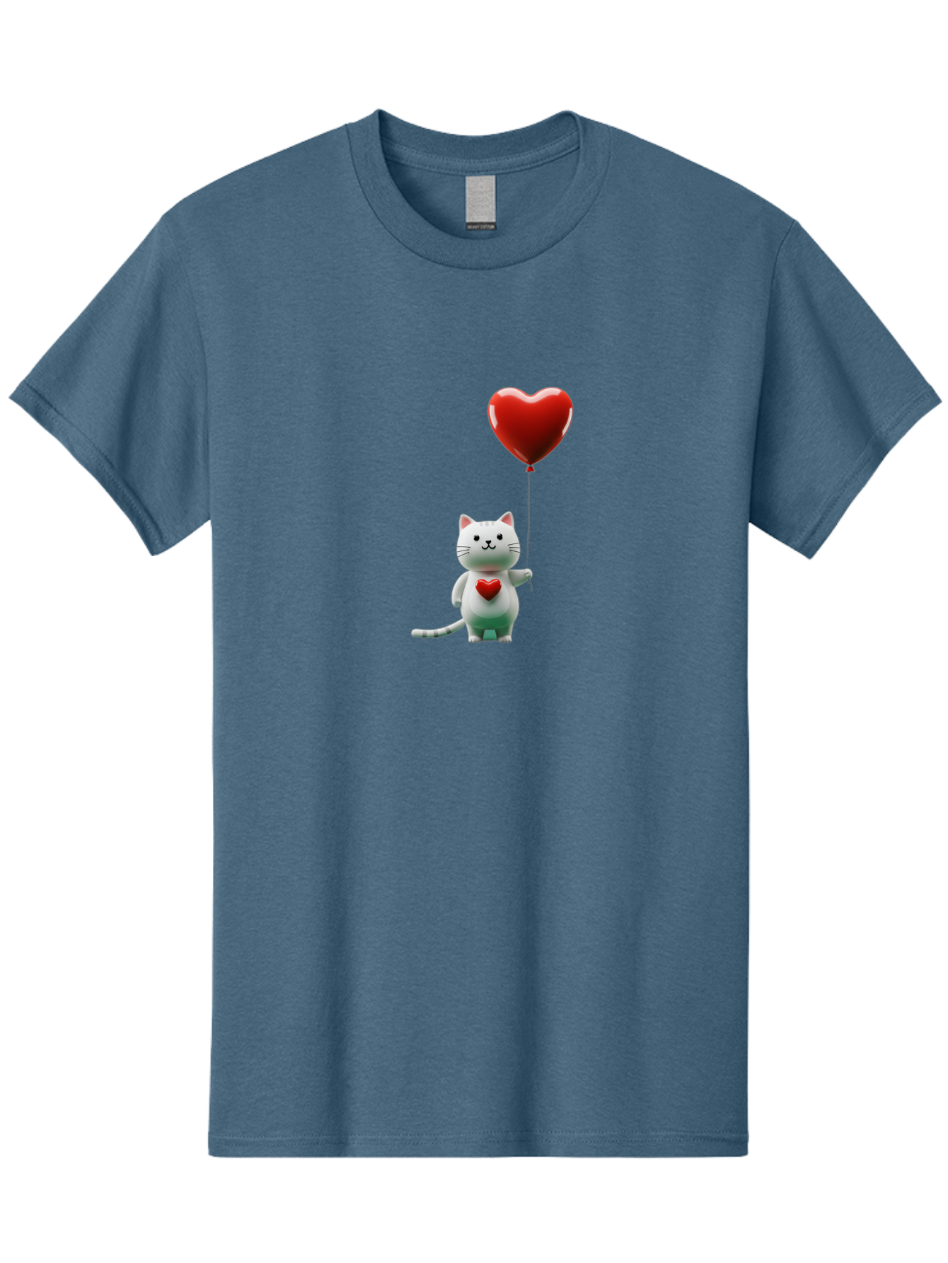White-Cat-With-Heart-Balloon Men'S Graphic Tee, 100% Cotton, Comfortable Casual Summer Wear, Machine Washable, Vintage Camera, Old Camera, Antique Camera, Black Camera, Classic Photography, Photography Equipment, Nostalgic Device, Film Camera, Bai557 13