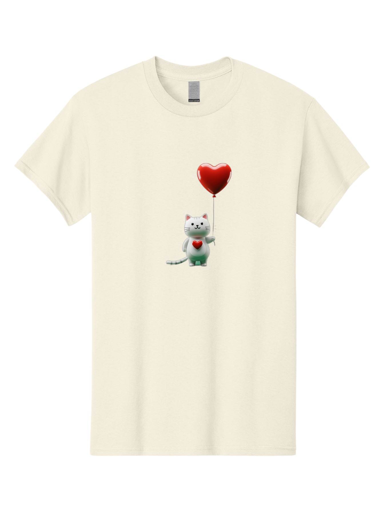 White-Cat-With-Heart-Balloon Men'S Graphic Tee, 100% Cotton, Comfortable Casual Summer Wear, Machine Washable, Vintage Camera, Old Camera, Antique Camera, Black Camera, Classic Photography, Photography Equipment, Nostalgic Device, Film Camera, Bai557 3