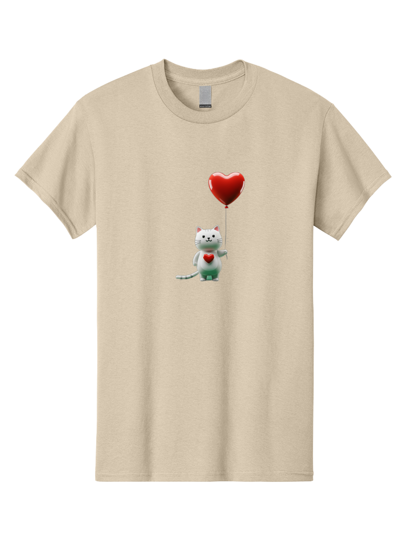 White-Cat-With-Heart-Balloon Men'S Graphic Tee, 100% Cotton, Comfortable Casual Summer Wear, Machine Washable, Vintage Camera, Old Camera, Antique Camera, Black Camera, Classic Photography, Photography Equipment, Nostalgic Device, Film Camera, Bai557 12