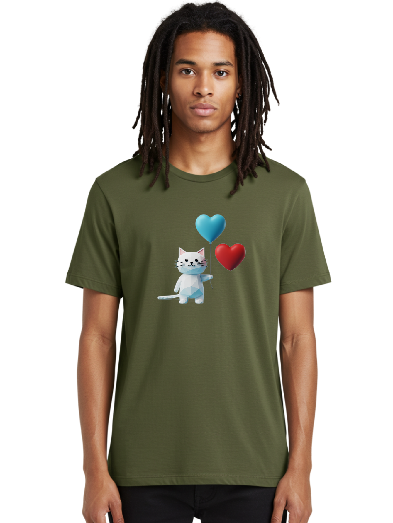 White-Cat-With-Heart-Balloons Men'S Graphic Tee, 100% Cotton, Comfortable Casual Summer Wear, Machine Washable, Vintage Camera, Old Camera, Antique Camera, Black Camera, Classic Photography, Photography Equipment, Nostalgic Device, Bai558 29