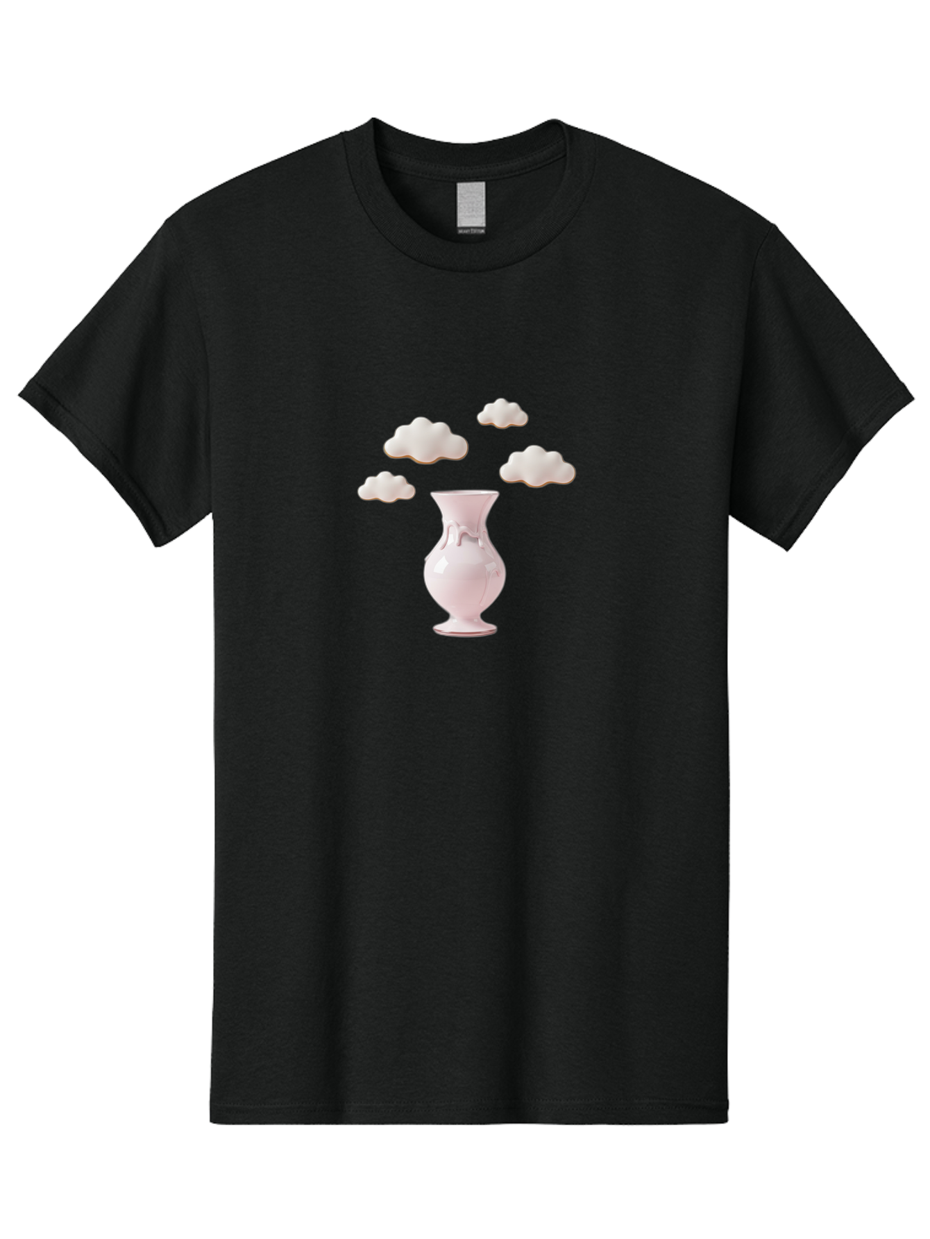 White-Vase-With-Clouds Men'S Graphic Tee, 100% Cotton, Comfortable Casual Summer Wear, Machine Washable, Vintage Camera, Old Camera, Antique Camera, Black Camera, Classic Photography, Photography Equipment, Nostalgic Device, Film Camera, Bai559 15