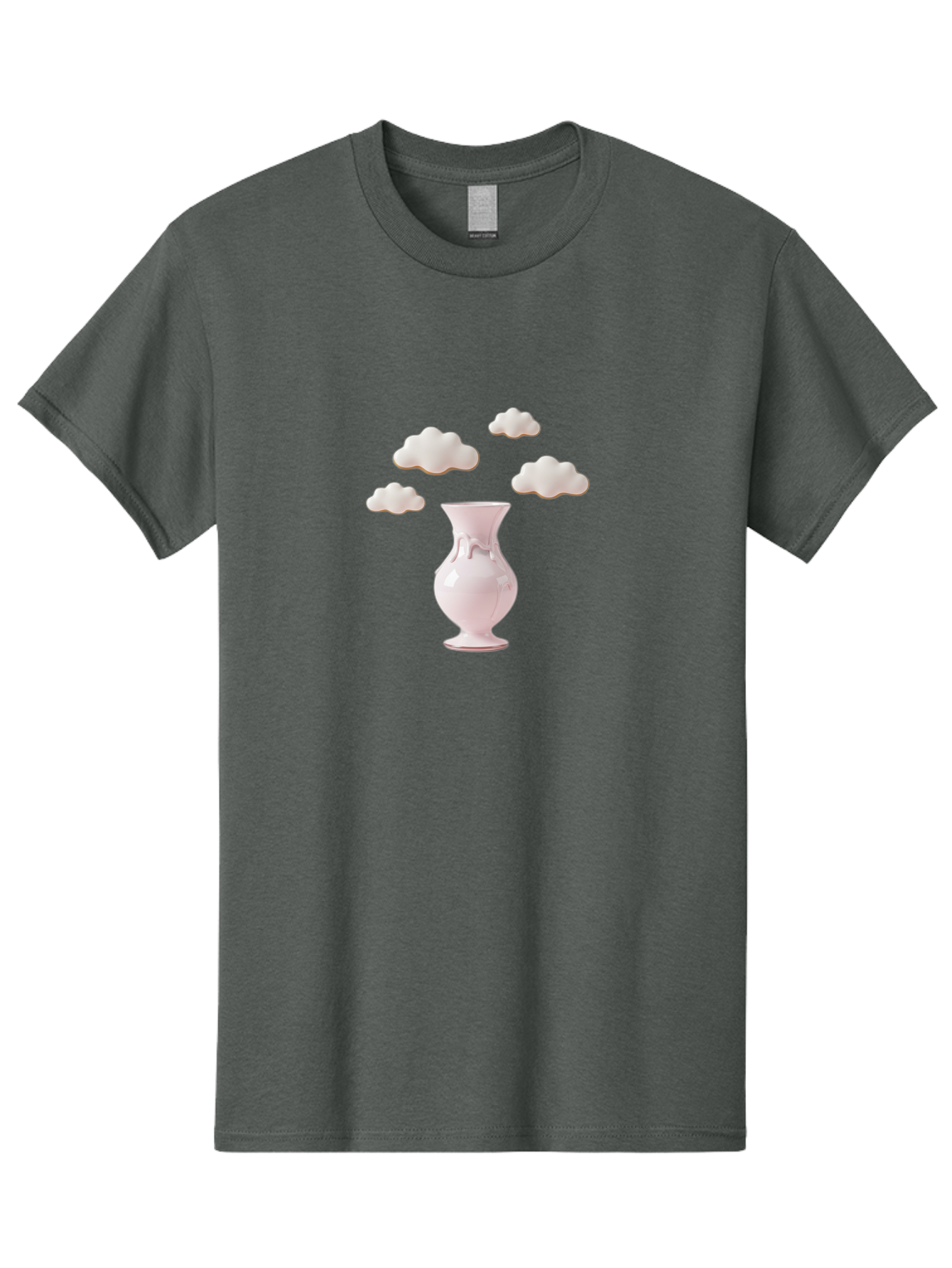White-Vase-With-Clouds Men'S Graphic Tee, 100% Cotton, Comfortable Casual Summer Wear, Machine Washable, Vintage Camera, Old Camera, Antique Camera, Black Camera, Classic Photography, Photography Equipment, Nostalgic Device, Film Camera, Bai559 4