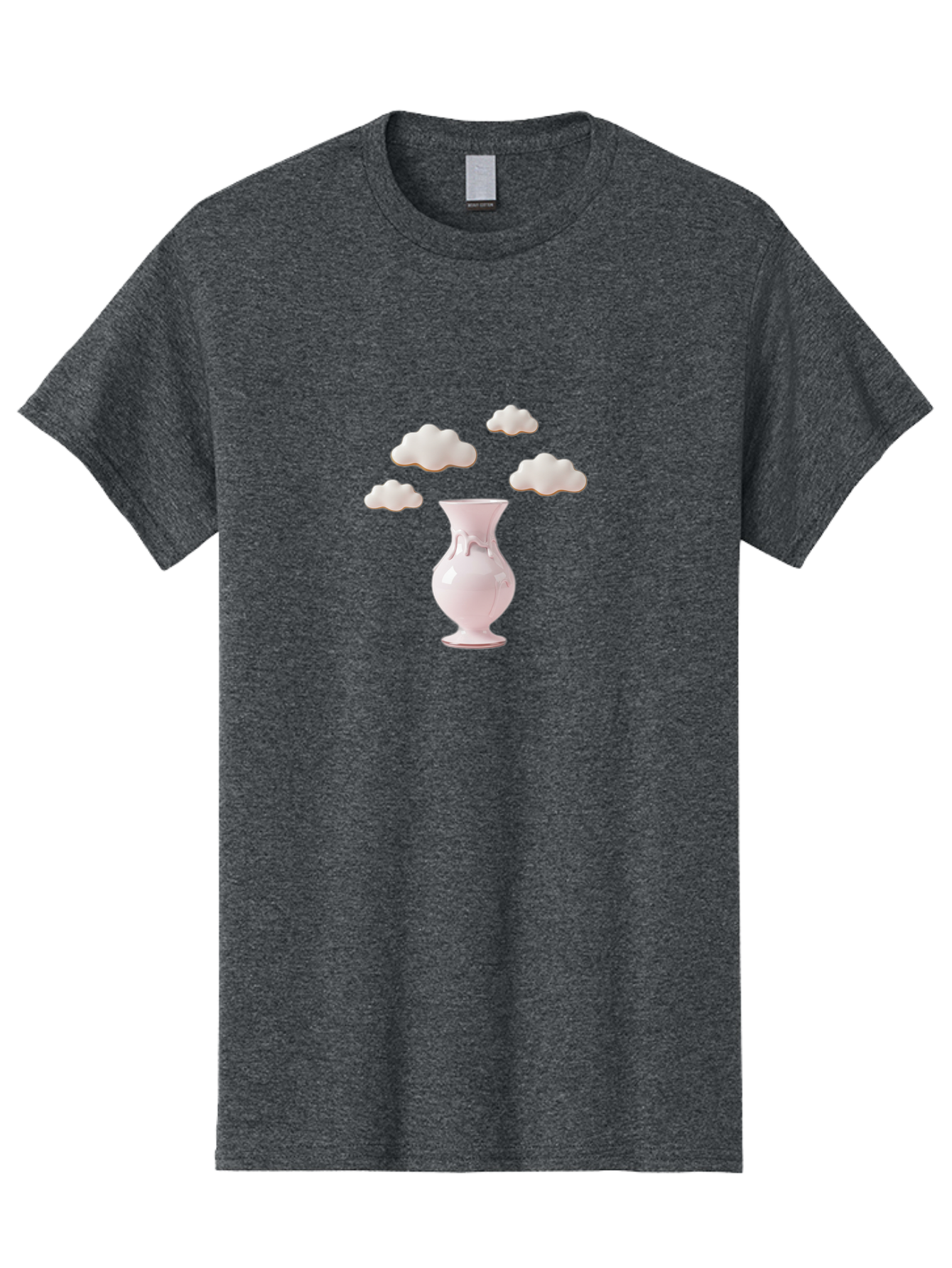 White-Vase-With-Clouds Men'S Graphic Tee, 100% Cotton, Comfortable Casual Summer Wear, Machine Washable, Vintage Camera, Old Camera, Antique Camera, Black Camera, Classic Photography, Photography Equipment, Nostalgic Device, Film Camera, Bai559 7