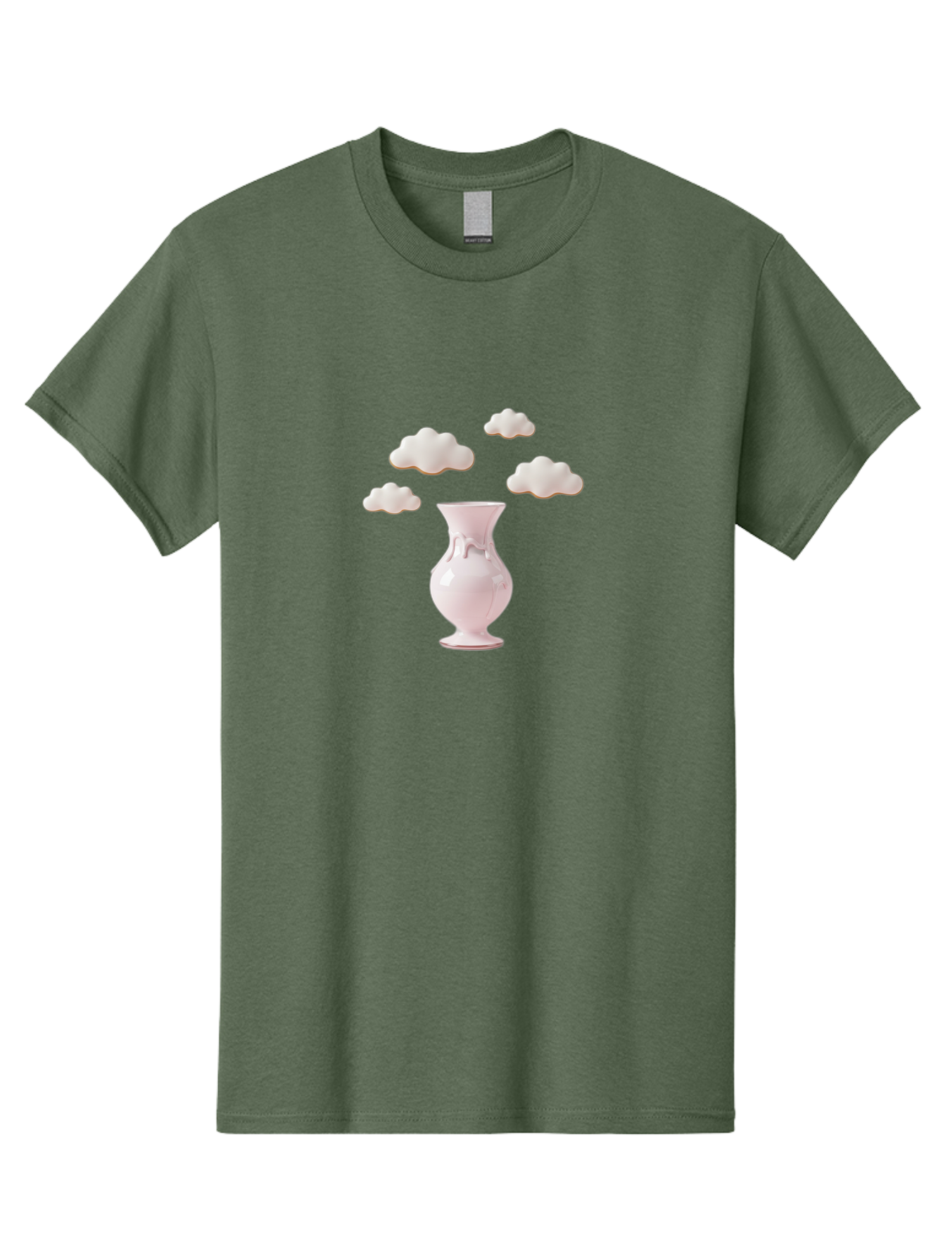 White-Vase-With-Clouds Men'S Graphic Tee, 100% Cotton, Comfortable Casual Summer Wear, Machine Washable, Vintage Camera, Old Camera, Antique Camera, Black Camera, Classic Photography, Photography Equipment, Nostalgic Device, Film Camera, Bai559 12