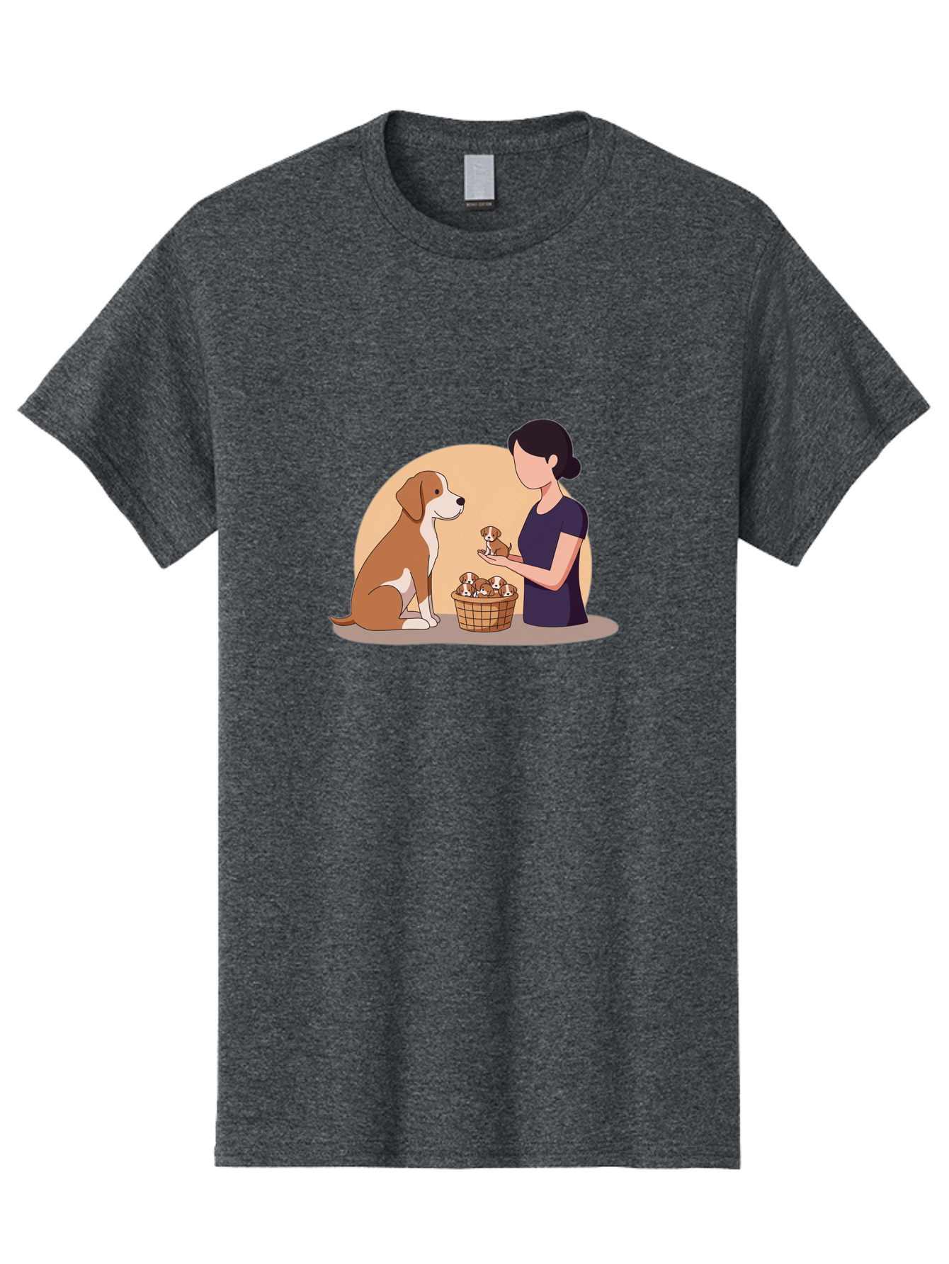 Woman-With-Dog-And-Puppies Men'S Graphic Tee, 100% Cotton, Comfortable Casual Summer Wear, Machine Washable, Vintage Camera, Old Camera, Antique Camera, Black Camera, Classic Photography, Photography Equipment, Nostalgic Device, Film Camera, Bai563 14