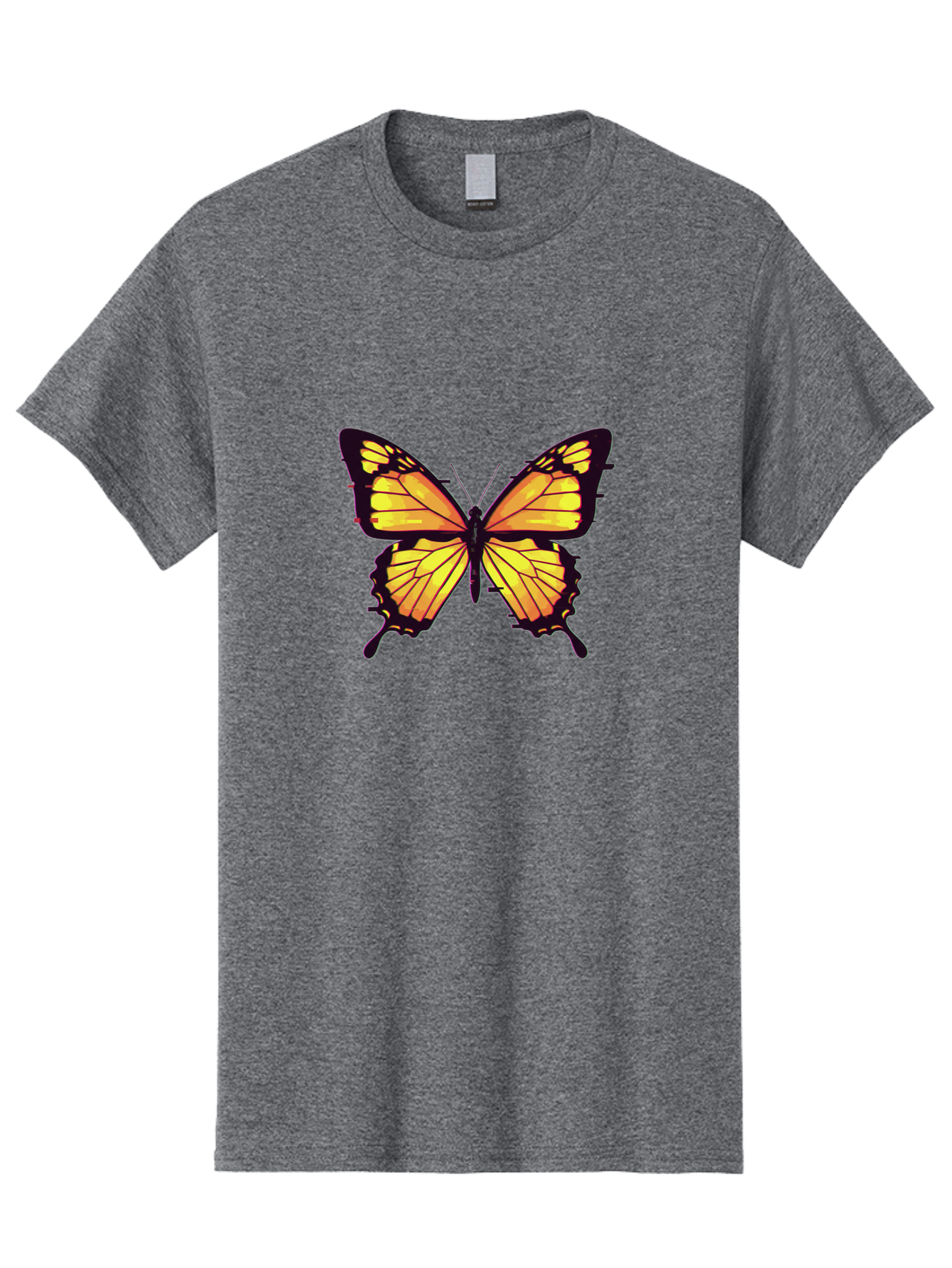 Yellow-Butterfly Men'S Graphic Tee, 100% Cotton, Comfortable Casual Summer Wear, Machine Washable, Vintage Camera, Old Camera, Antique Camera, Black Camera, Classic Photography, Photography Equipment, Nostalgic Device, Film Camera, Camera Art Bai570 11
