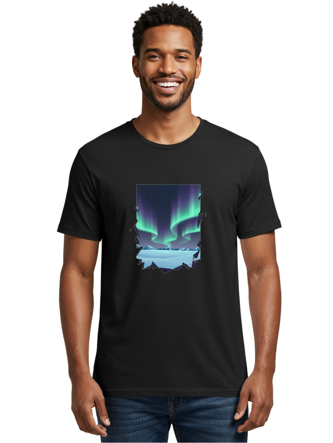 Aurora-Borealis-1 Men'S Graphic Tee, 100% Cotton, Comfortable Casual Summer Wear, Machine Washable, Vintage Camera, Old Camera, Antique Camera, Black Camera, Classic Photography, Photography Equipment, Nostalgic Device, Film Camera, Camera Art Bai580 17