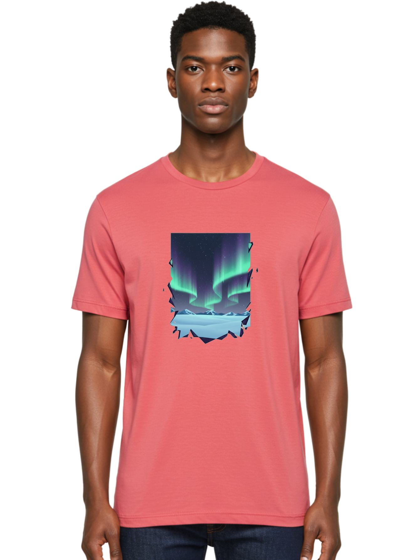 Aurora-Borealis-1 Men'S Graphic Tee, 100% Cotton, Comfortable Casual Summer Wear, Machine Washable, Vintage Camera, Old Camera, Antique Camera, Black Camera, Classic Photography, Photography Equipment, Nostalgic Device, Film Camera, Camera Art Bai580 19