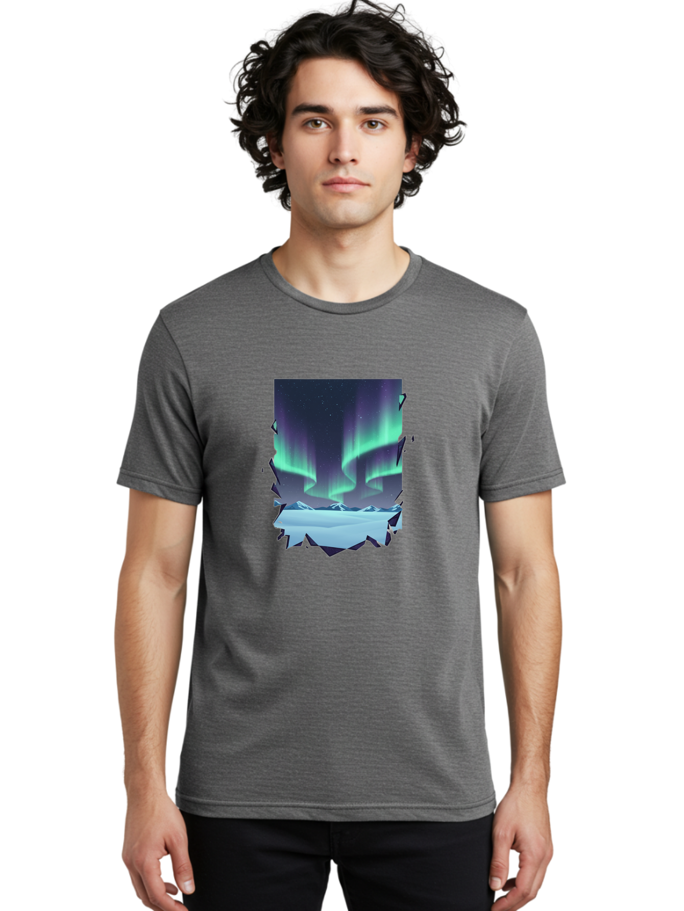 Aurora-Borealis-1 Men'S Graphic Tee, 100% Cotton, Comfortable Casual Summer Wear, Machine Washable, Vintage Camera, Old Camera, Antique Camera, Black Camera, Classic Photography, Photography Equipment, Nostalgic Device, Film Camera, Camera Art Bai580 16