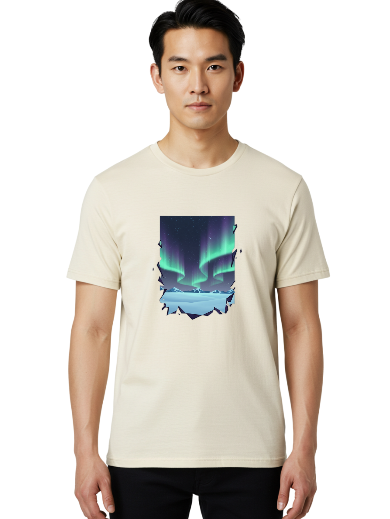 Aurora-Borealis-1 Men'S Graphic Tee, 100% Cotton, Comfortable Casual Summer Wear, Machine Washable, Vintage Camera, Old Camera, Antique Camera, Black Camera, Classic Photography, Photography Equipment, Nostalgic Device, Film Camera, Camera Art Bai580 22
