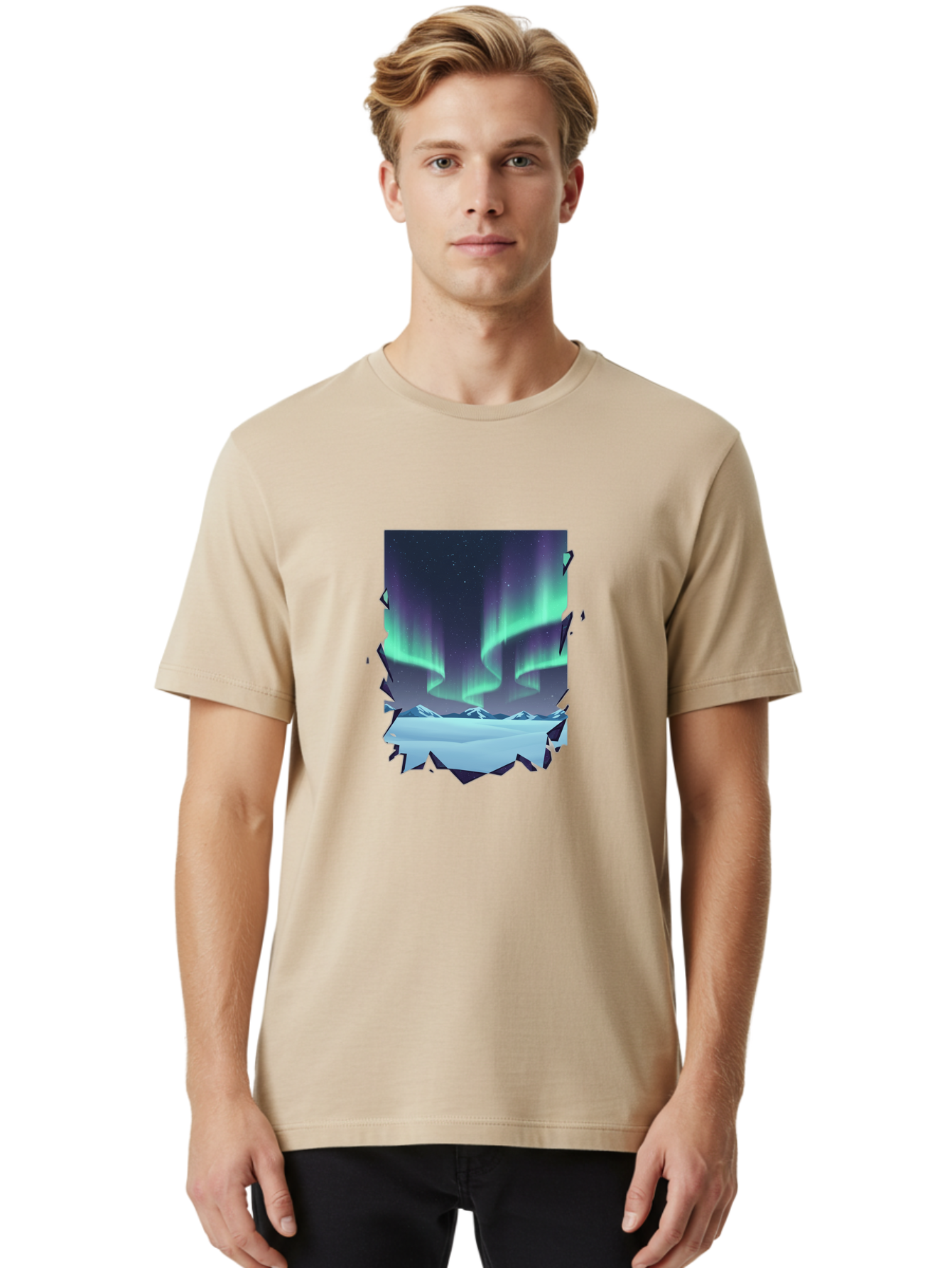 Aurora-Borealis-1 Men'S Graphic Tee, 100% Cotton, Comfortable Casual Summer Wear, Machine Washable, Vintage Camera, Old Camera, Antique Camera, Black Camera, Classic Photography, Photography Equipment, Nostalgic Device, Film Camera, Camera Art Bai580 29
