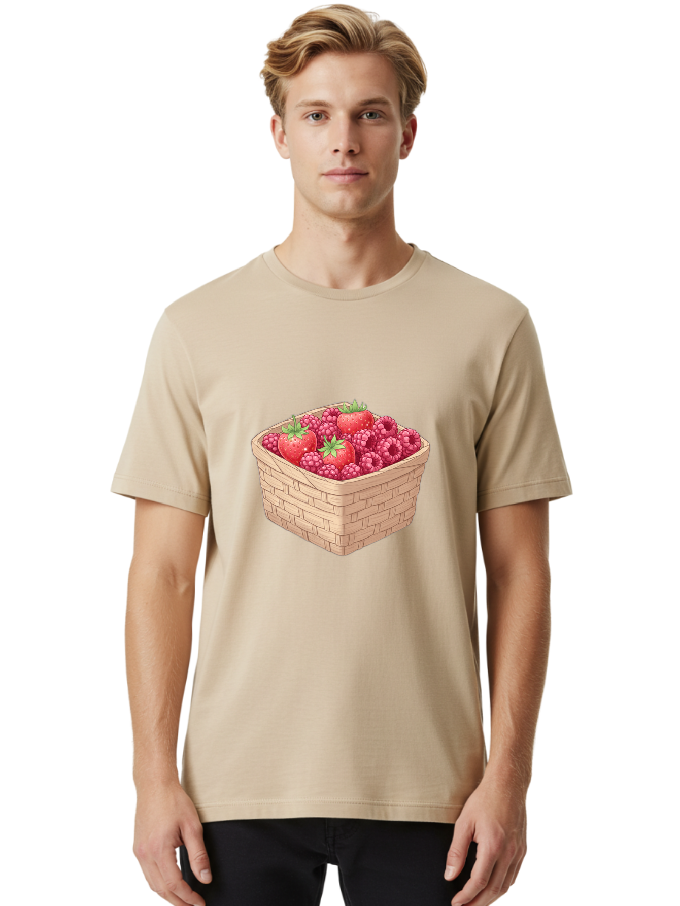 Basket-Of-Berries Men'S Graphic Tee, 100% Cotton, Comfortable Casual Summer Wear, Machine Washable, Vintage Camera, Old Camera, Antique Camera, Black Camera, Classic Photography, Photography Equipment, Nostalgic Device, Film Camera, Camera Art Bai586 24