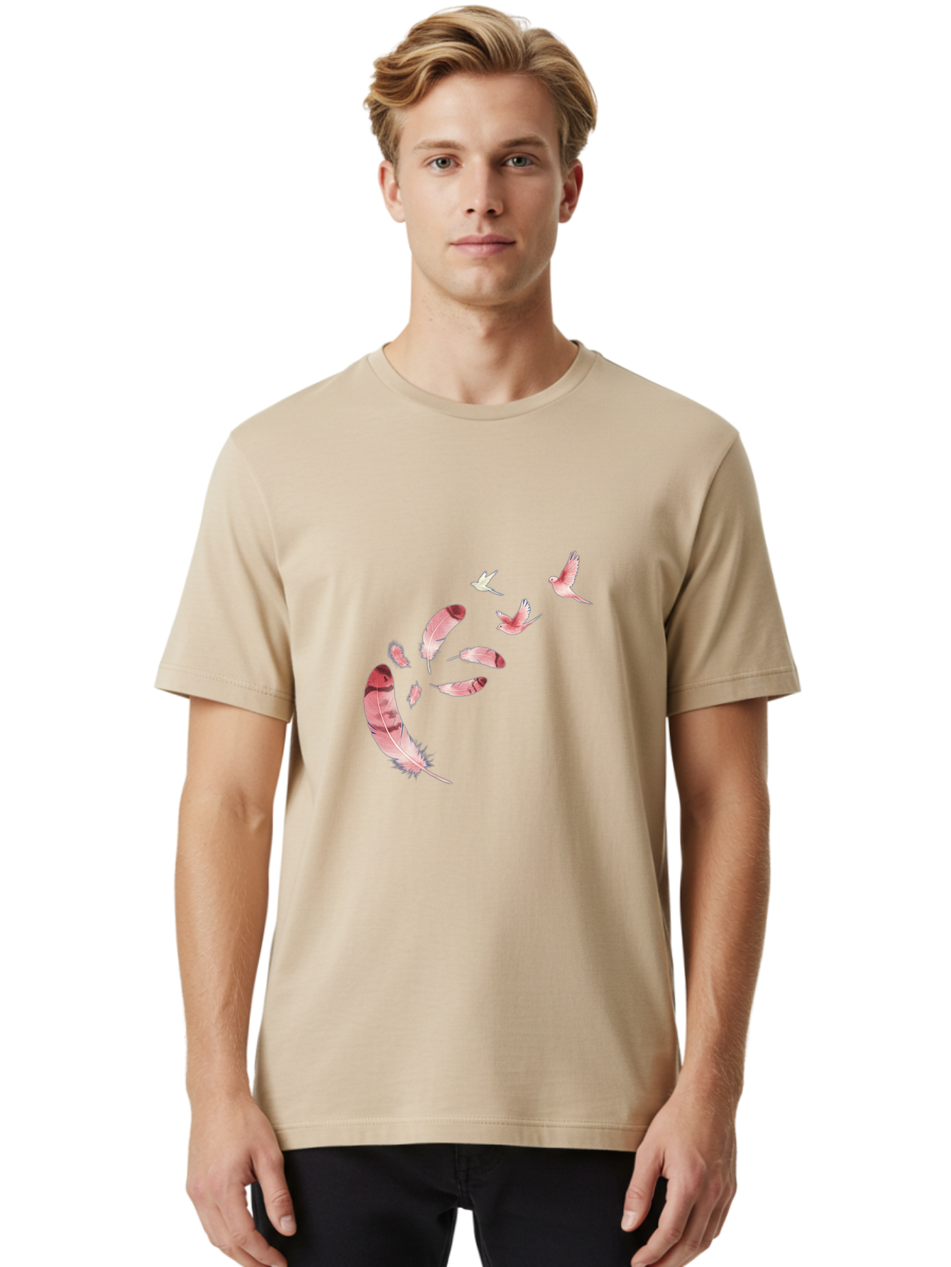 Birds-And-Feathers Men'S Graphic Tee, 100% Cotton, Comfortable Casual Summer Wear, Machine Washable, Vintage Camera, Old Camera, Antique Camera, Black Camera, Classic Photography, Photography Equipment, Nostalgic Device, Film Camera, Bai590 16