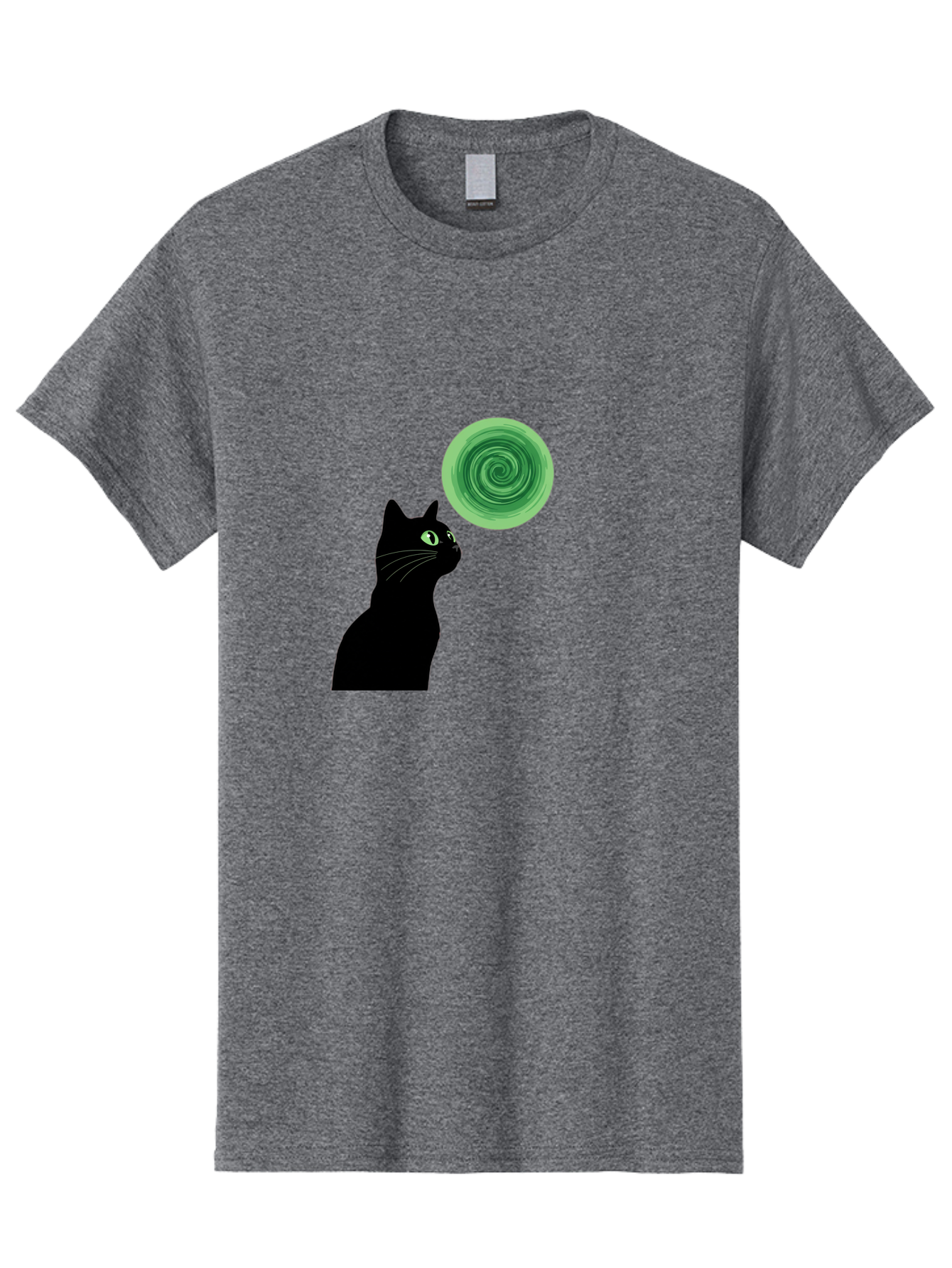 Black-Cat-And-Spiral Men'S Graphic Tee, 100% Cotton, Comfortable Casual Summer Wear, Machine Washable, Vintage Camera, Old Camera, Antique Camera, Black Camera, Classic Photography, Photography Equipment, Nostalgic Device, Film Camera, Bai592 4