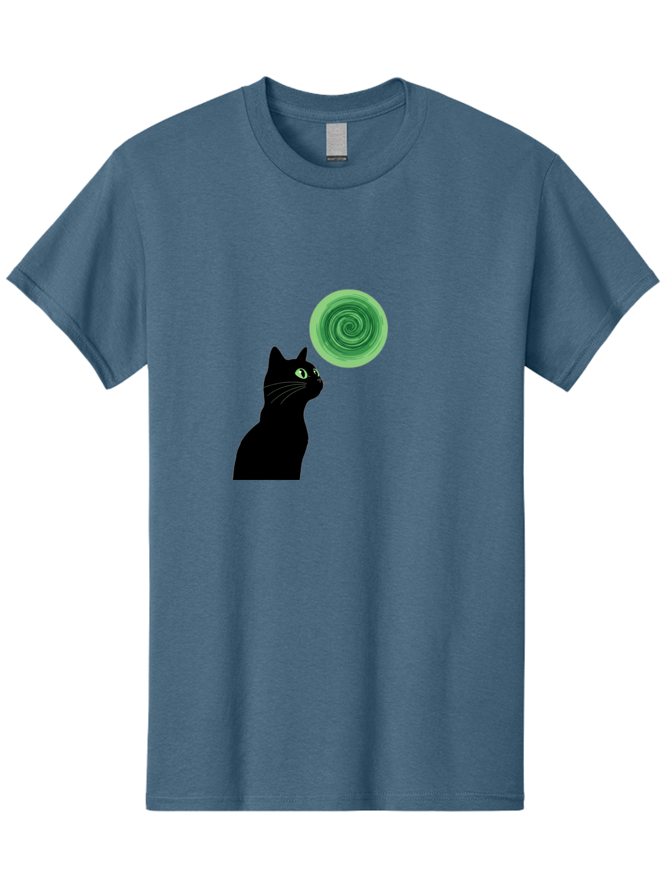 Black-Cat-And-Spiral Men'S Graphic Tee, 100% Cotton, Comfortable Casual Summer Wear, Machine Washable, Vintage Camera, Old Camera, Antique Camera, Black Camera, Classic Photography, Photography Equipment, Nostalgic Device, Film Camera, Bai592 9
