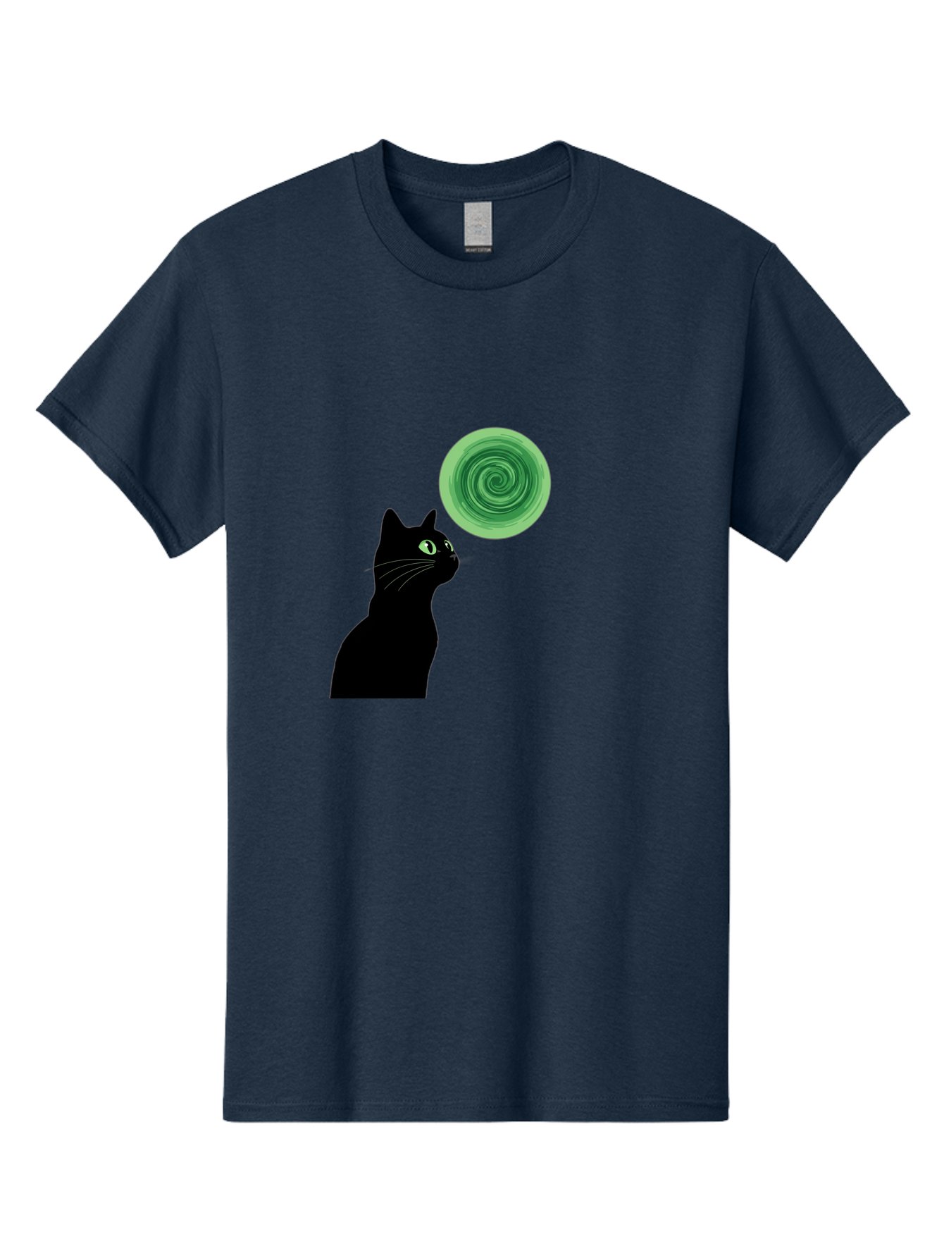 Black-Cat-And-Spiral Men'S Graphic Tee, 100% Cotton, Comfortable Casual Summer Wear, Machine Washable, Vintage Camera, Old Camera, Antique Camera, Black Camera, Classic Photography, Photography Equipment, Nostalgic Device, Film Camera, Bai592 6