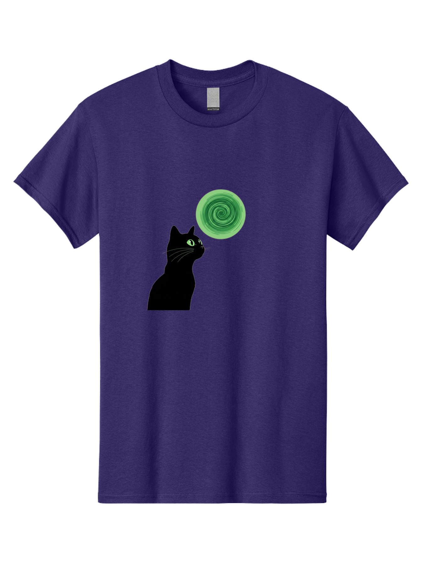 Black-Cat-And-Spiral Men'S Graphic Tee, 100% Cotton, Comfortable Casual Summer Wear, Machine Washable, Vintage Camera, Old Camera, Antique Camera, Black Camera, Classic Photography, Photography Equipment, Nostalgic Device, Film Camera, Bai592 1