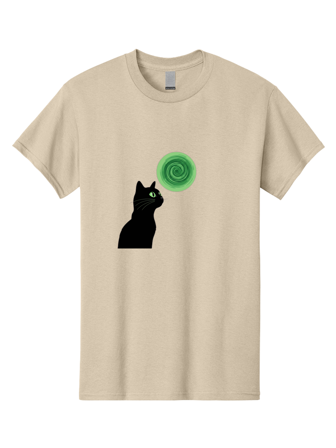 Black-Cat-And-Spiral Men'S Graphic Tee, 100% Cotton, Comfortable Casual Summer Wear, Machine Washable, Vintage Camera, Old Camera, Antique Camera, Black Camera, Classic Photography, Photography Equipment, Nostalgic Device, Film Camera, Bai592 15