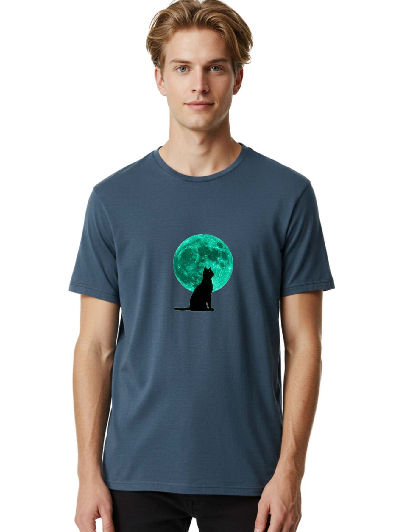 Black-Cat-Moon Men'S Graphic Tee, 100% Cotton, Comfortable Casual Summer Wear, Machine Washable, Vintage Camera, Old Camera, Antique Camera, Black Camera, Classic Photography, Photography Equipment, Nostalgic Device, Film Camera, Camera Art Bai593 17