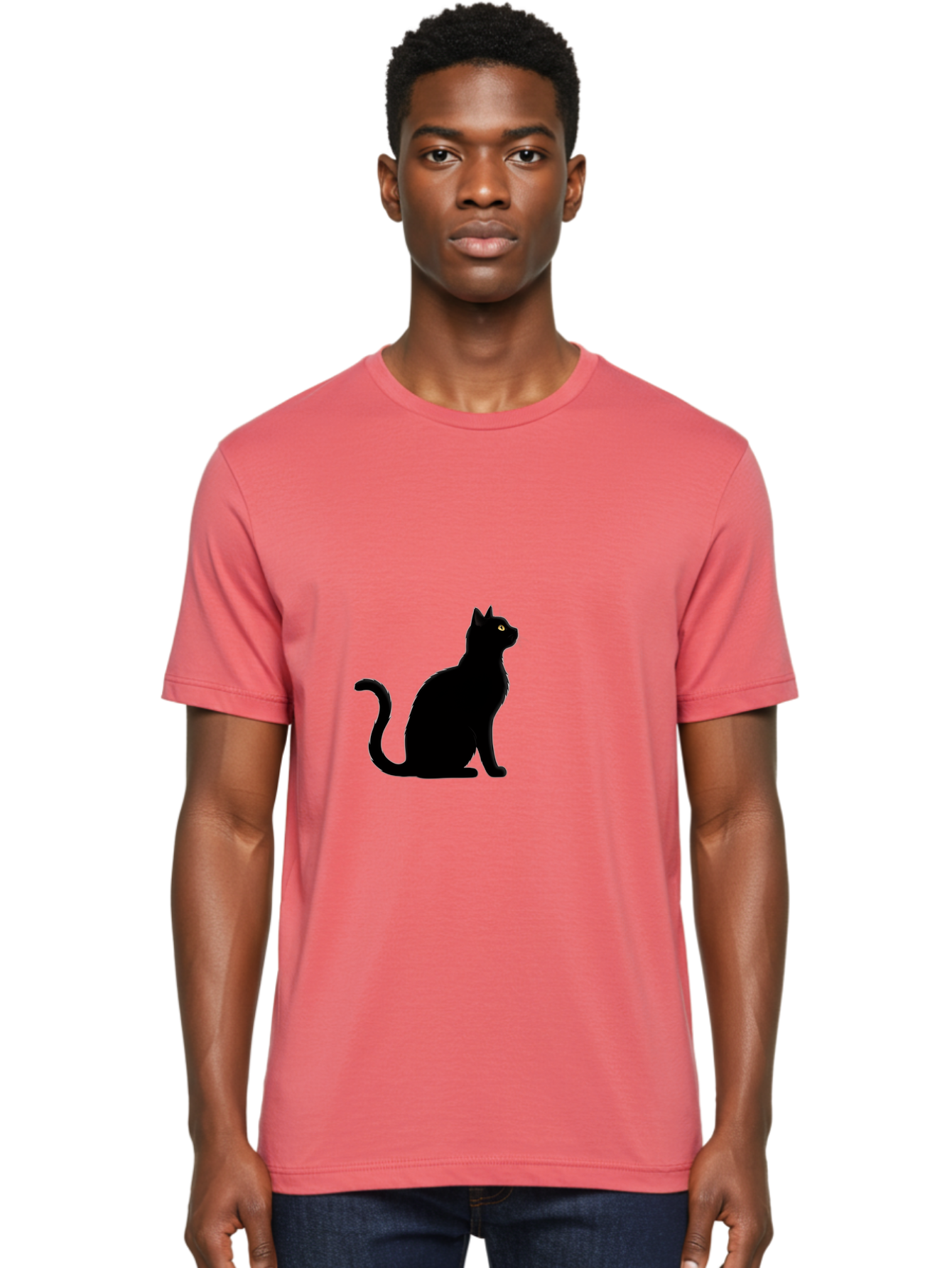 Black-Cat Men'S Graphic Tee, 100% Cotton, Comfortable Casual Summer Wear, Machine Washable, Vintage Camera, Old Camera, Antique Camera, Black Camera, Classic Photography, Photography Equipment, Nostalgic Device, Film Camera, Camera Art Bai596 27