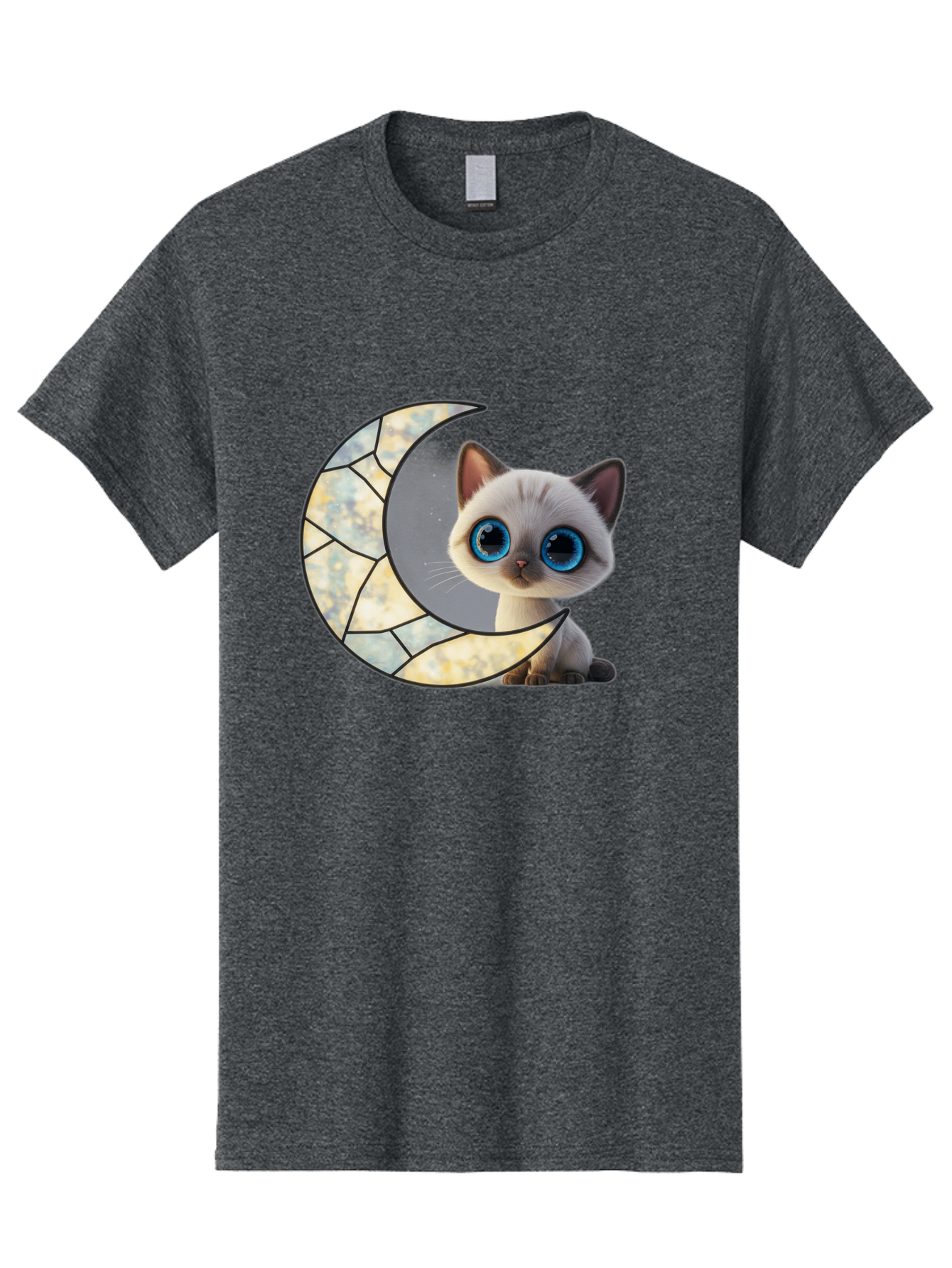 Cat-And-Crescent-Moon-1 Men'S Graphic Tee, 100% Cotton, Comfortable Casual Summer Wear, Machine Washable, Vintage Camera, Old Camera, Antique Camera, Black Camera, Classic Photography, Photography Equipment, Nostalgic Device, Film Camera, Bai619 3