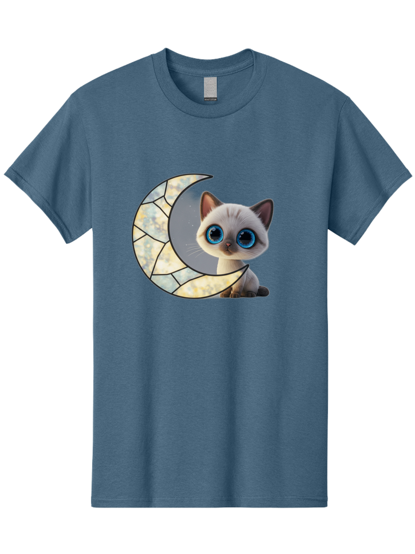 Cat-And-Crescent-Moon-1 Men'S Graphic Tee, 100% Cotton, Comfortable Casual Summer Wear, Machine Washable, Vintage Camera, Old Camera, Antique Camera, Black Camera, Classic Photography, Photography Equipment, Nostalgic Device, Film Camera, Bai619 2