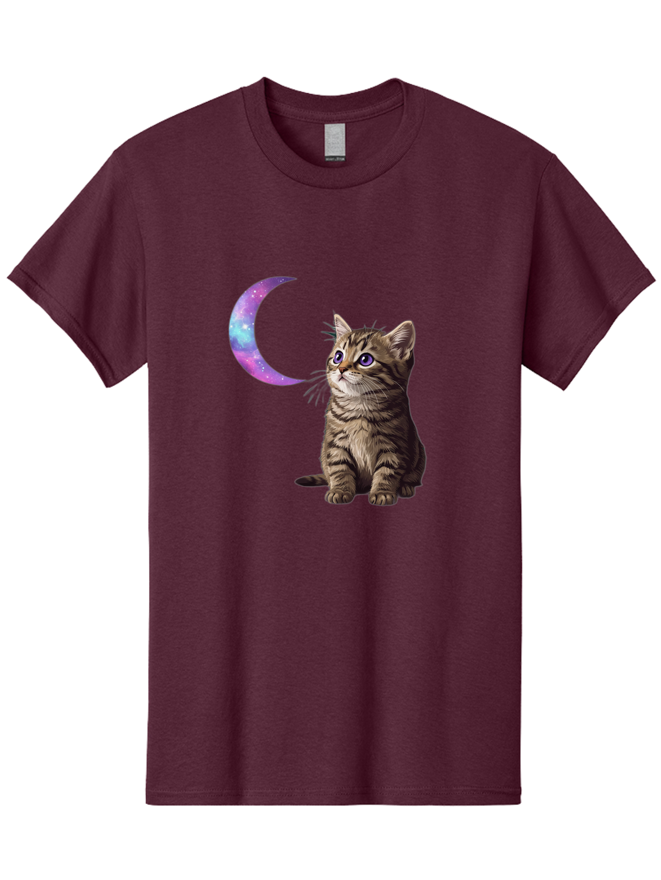 Cat-And-Crescent-Moon-3 Men'S Graphic Tee, 100% Cotton, Comfortable Casual Summer Wear, Machine Washable, Vintage Camera, Old Camera, Antique Camera, Black Camera, Classic Photography, Photography Equipment, Nostalgic Device, Film Camera, Bai621 2