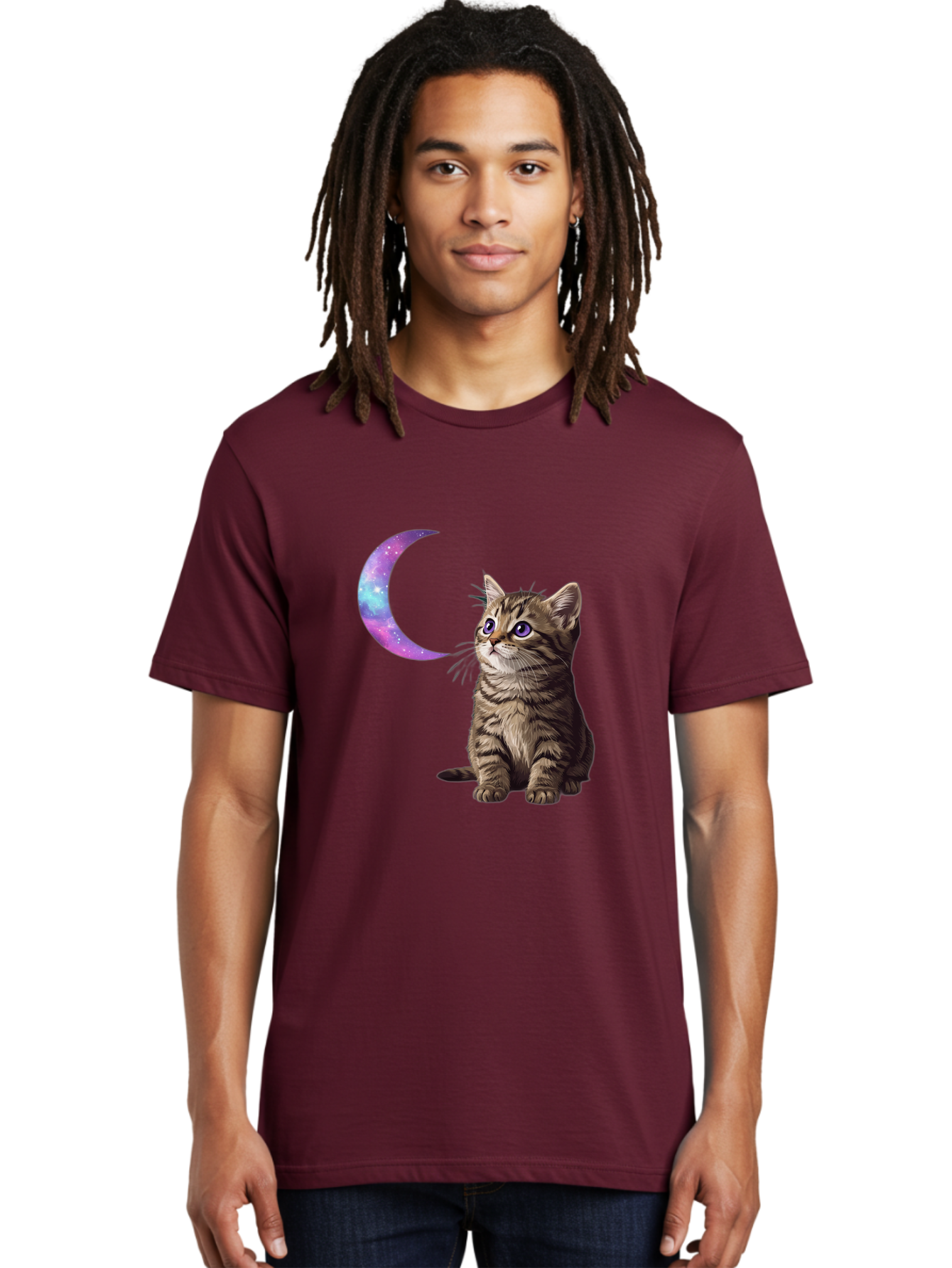 Cat-And-Crescent-Moon-3 Men'S Graphic Tee, 100% Cotton, Comfortable Casual Summer Wear, Machine Washable, Vintage Camera, Old Camera, Antique Camera, Black Camera, Classic Photography, Photography Equipment, Nostalgic Device, Film Camera, Bai621 17