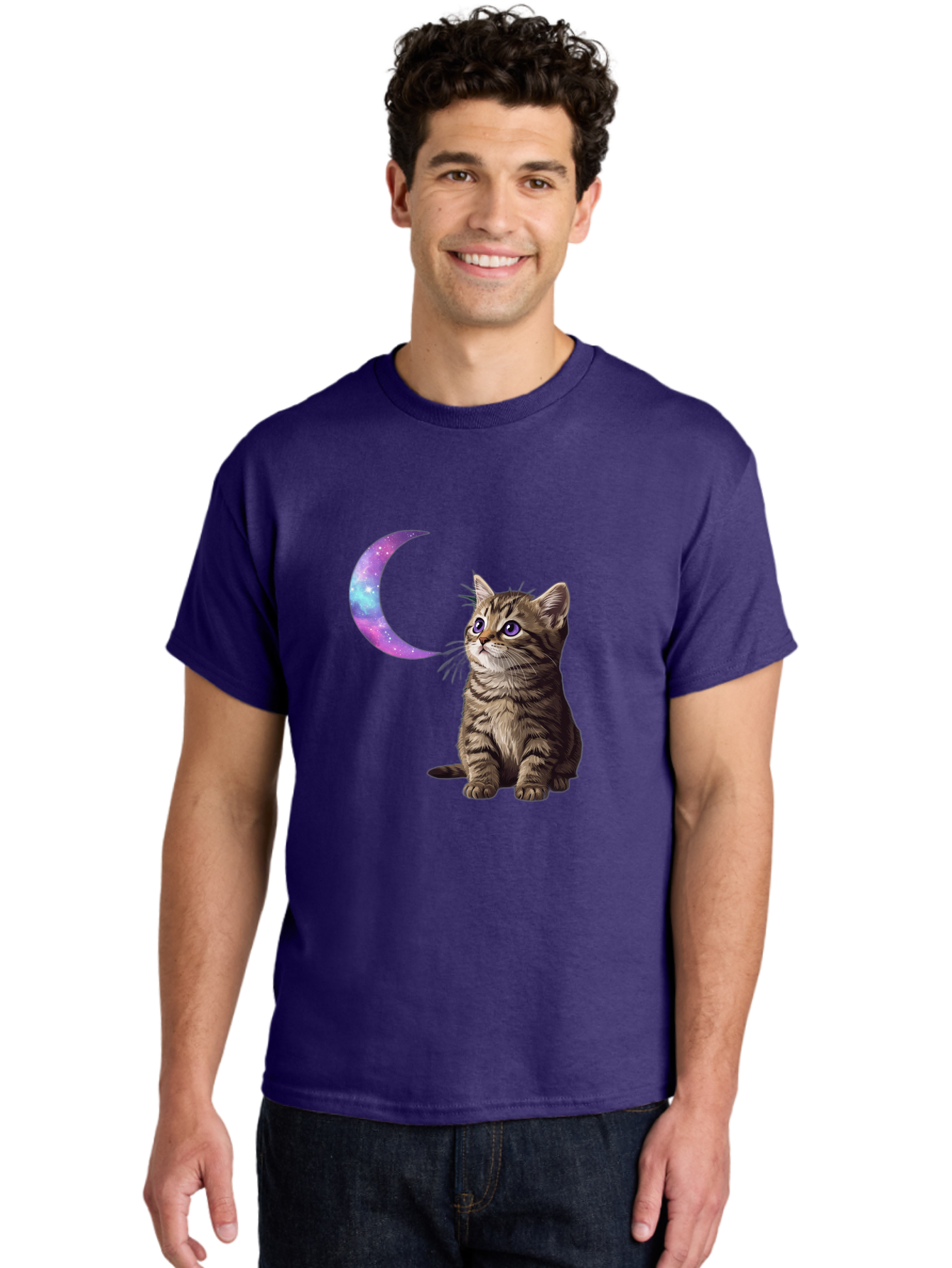 Cat-And-Crescent-Moon-3 Men'S Graphic Tee, 100% Cotton, Comfortable Casual Summer Wear, Machine Washable, Vintage Camera, Old Camera, Antique Camera, Black Camera, Classic Photography, Photography Equipment, Nostalgic Device, Film Camera, Bai621 16